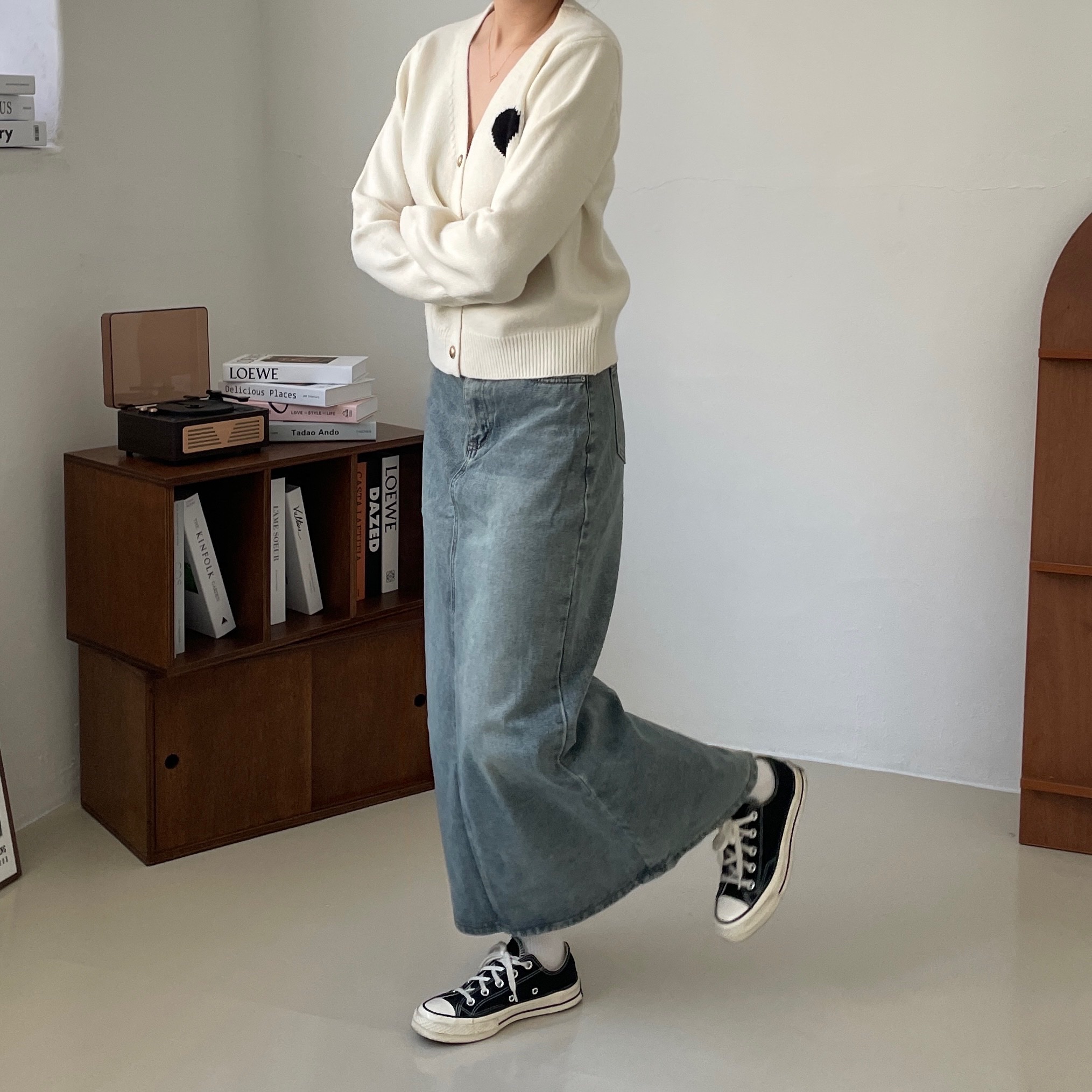 Adidas Samba OG Cloud White 착용 스타일 - 6