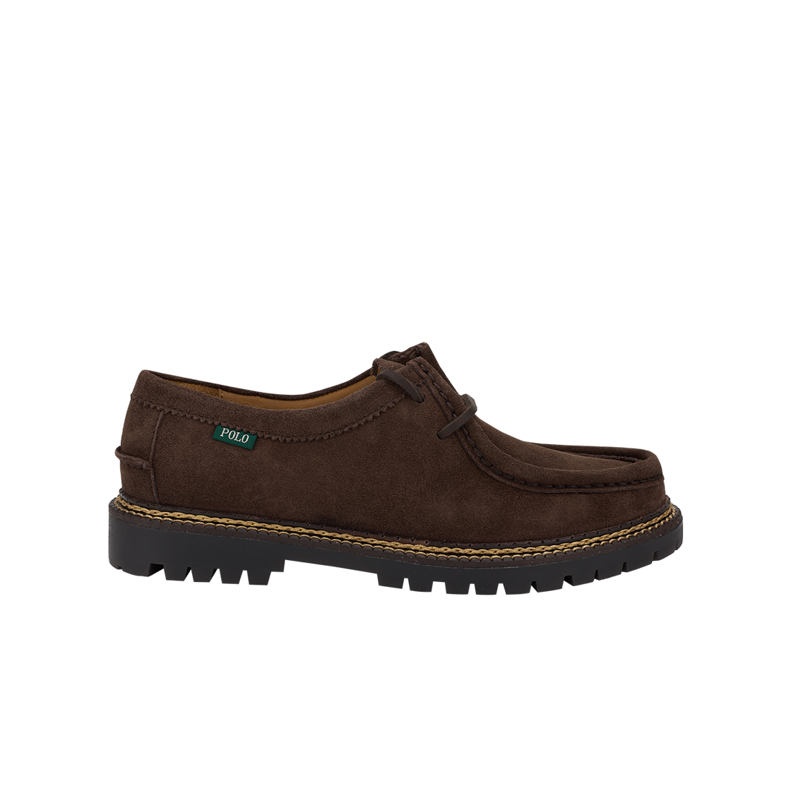 [15% 적립] 폴로 랄프 로렌 캐주얼 스웨이드 슈즈 다크 브라운 - 24FW([15% 적립] Polo Ralph Lauren Casual Suede Shoes Dark Brown - 24FW)