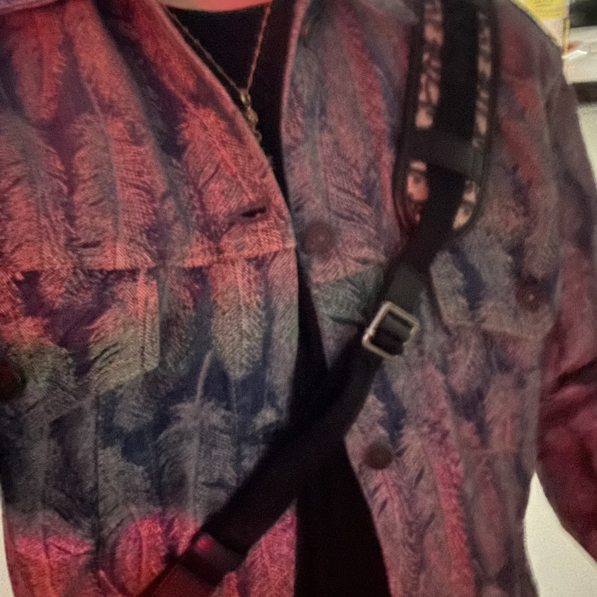 Hansroom Chrome Hearts 22K One Ball Tiny Cross Charm Dia, Kapital 12 oz. Magpie Denim 3rd Jacket Light Indigo 착용 스타일 - 2