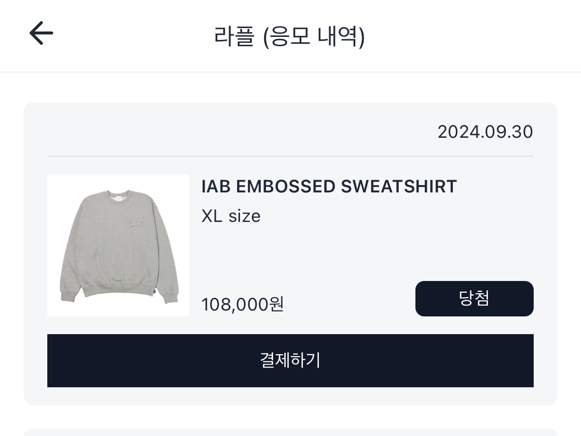 IAB Studio Embossed Sweatshirt Gray 착용 스타일