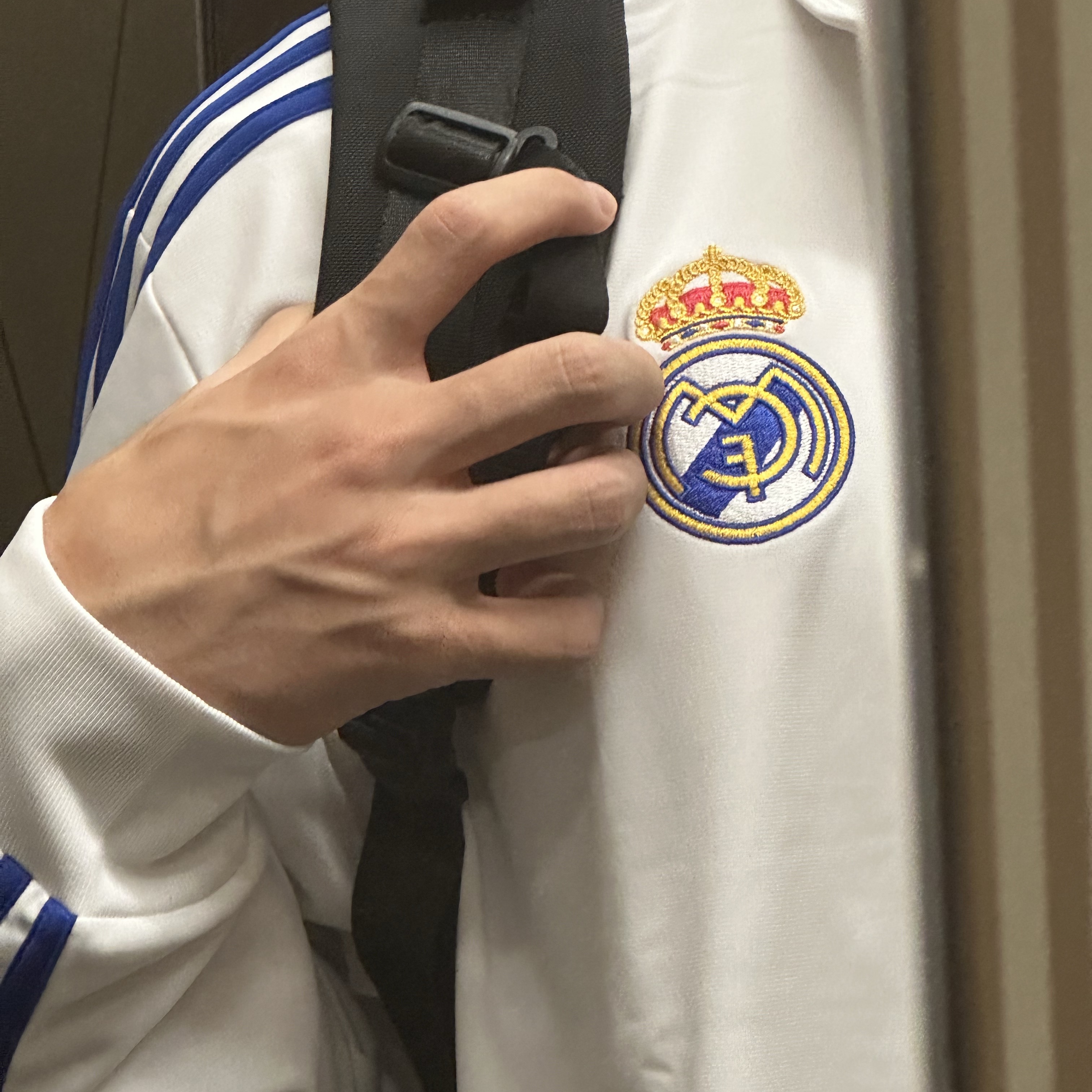 Adidas Real Madrid DNA Track Top White - US Sizing 착용 스타일