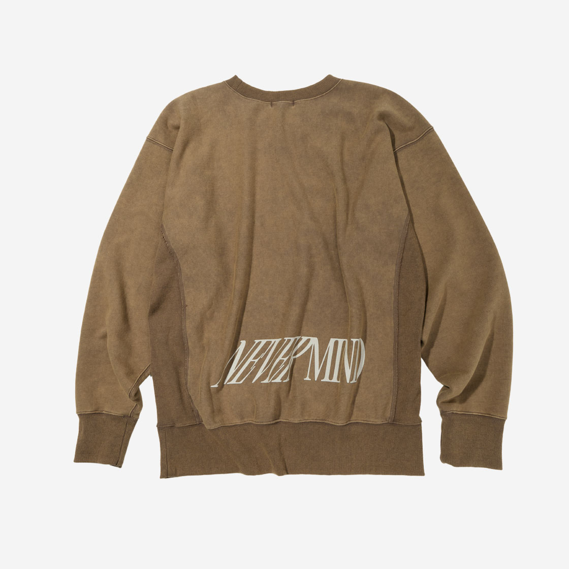 이티씨이 스컬 핑거 프린트 피그먼트 스웨트셔츠 브라운(ETCE Skull Finger Print Pigment Sweatshirt Brown) - 2