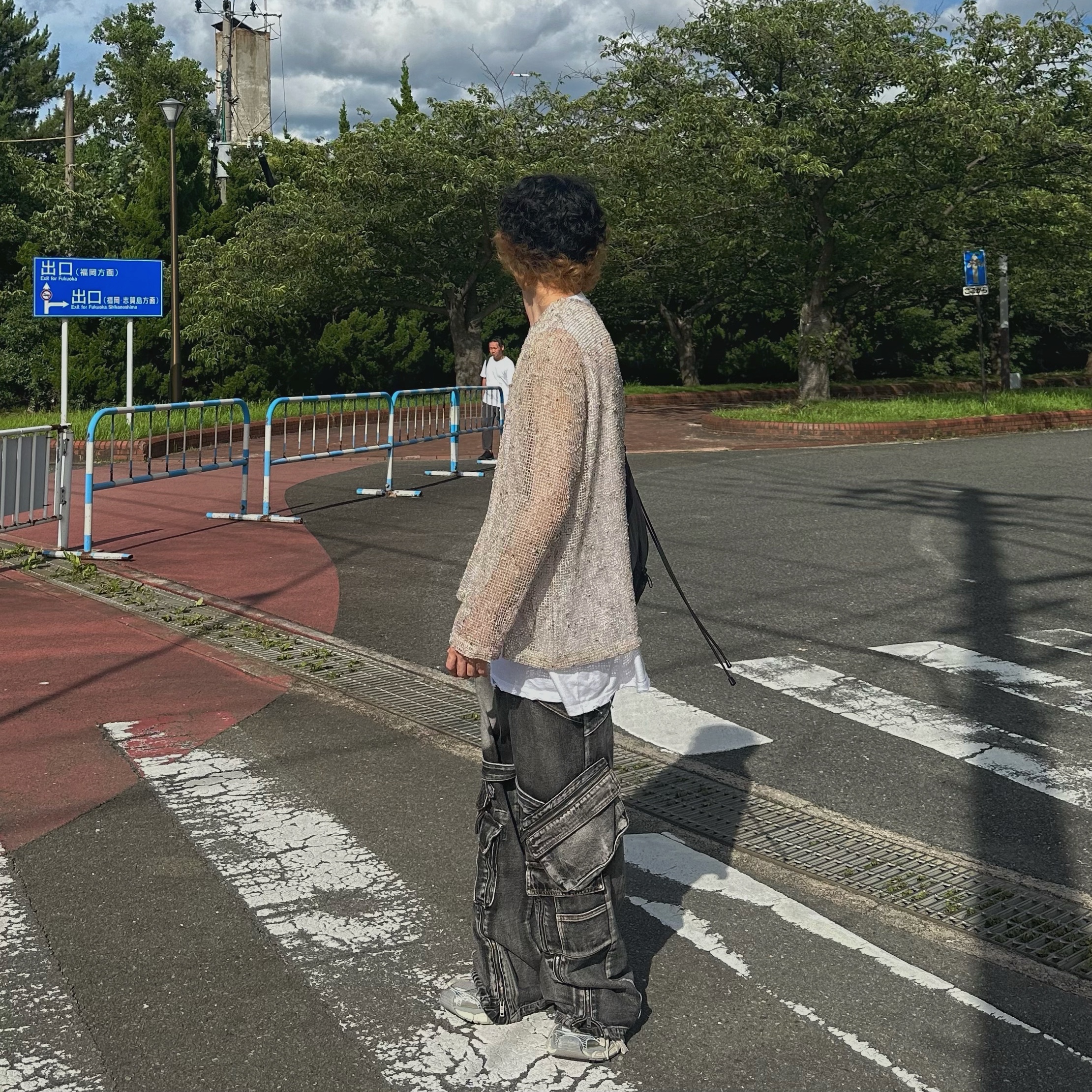 Balenciaga 3XL Sneakers Light Beige 착용 스타일 - 4