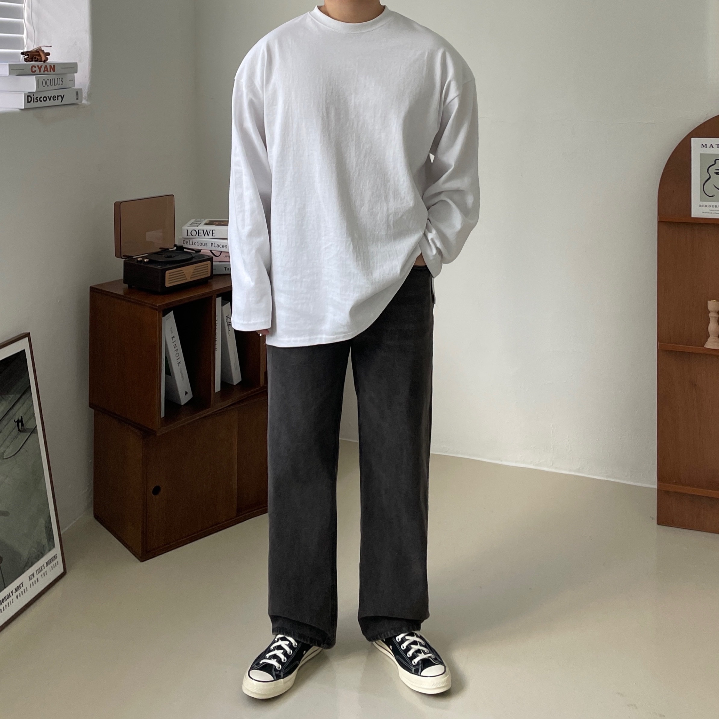 Converse Chuck 70 Ox Black - Standard 착용 스타일 - 2