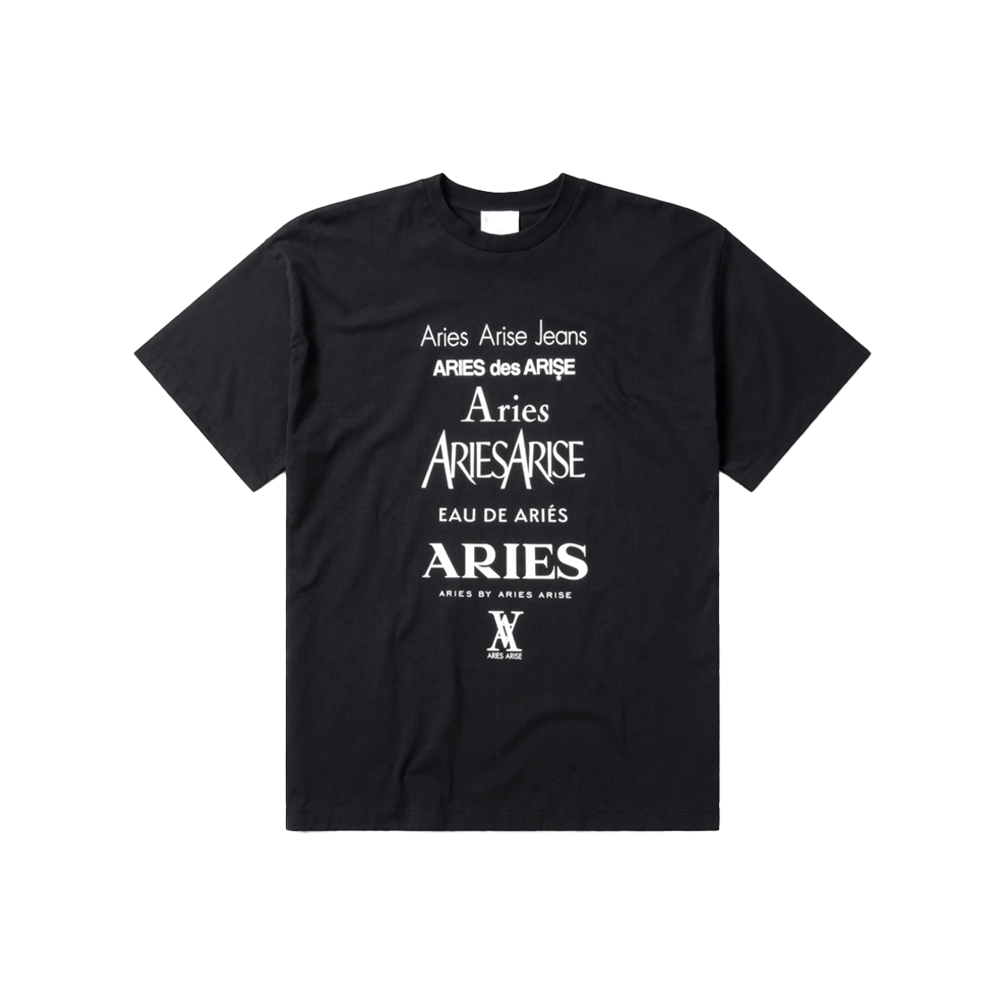 KM4DTSSAS06BK Aries Perfume SS Tee Black - 24FW