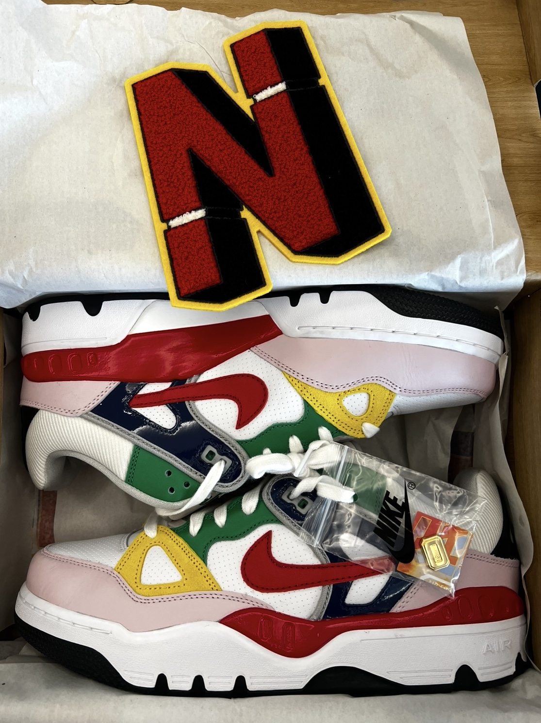 Nike x Nigo Air Force 3 Low SP Blue Void and Tour Yellow 착용 스타일