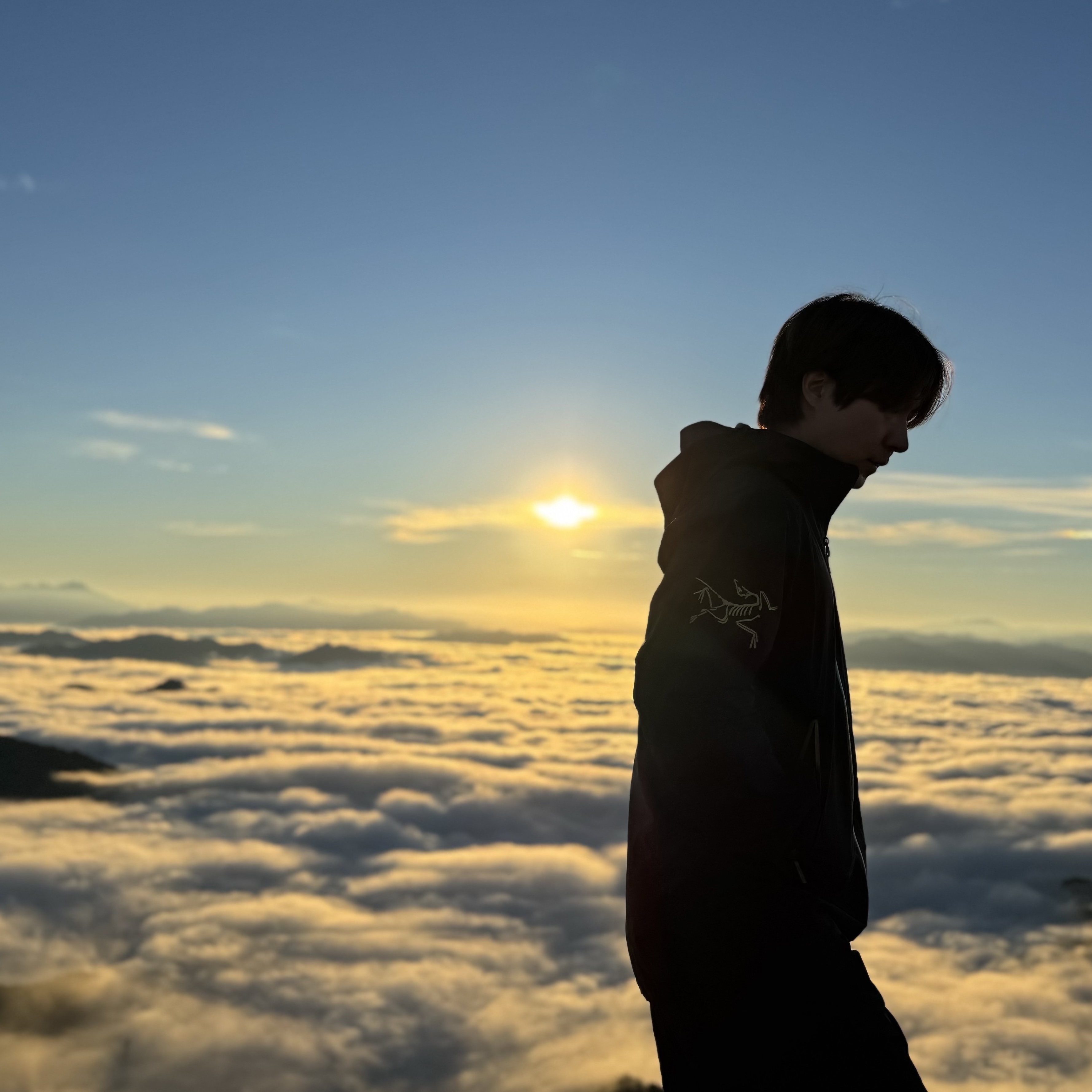 Arc'teryx x Beams Zeta SL Jacket Black Gold 착용 스타일