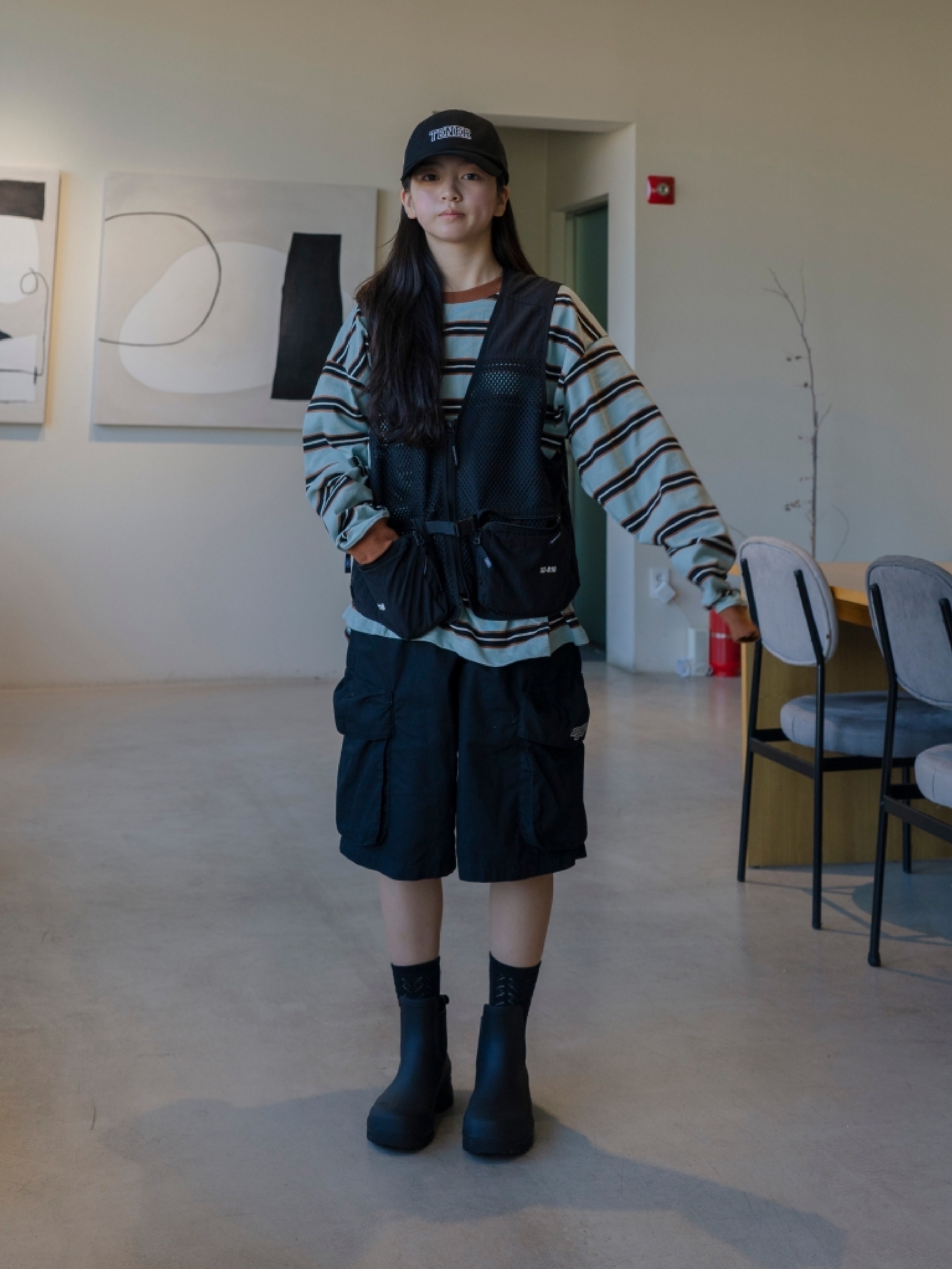Tretorn Garpa Rubber Boots Black 착용 스타일 - 5