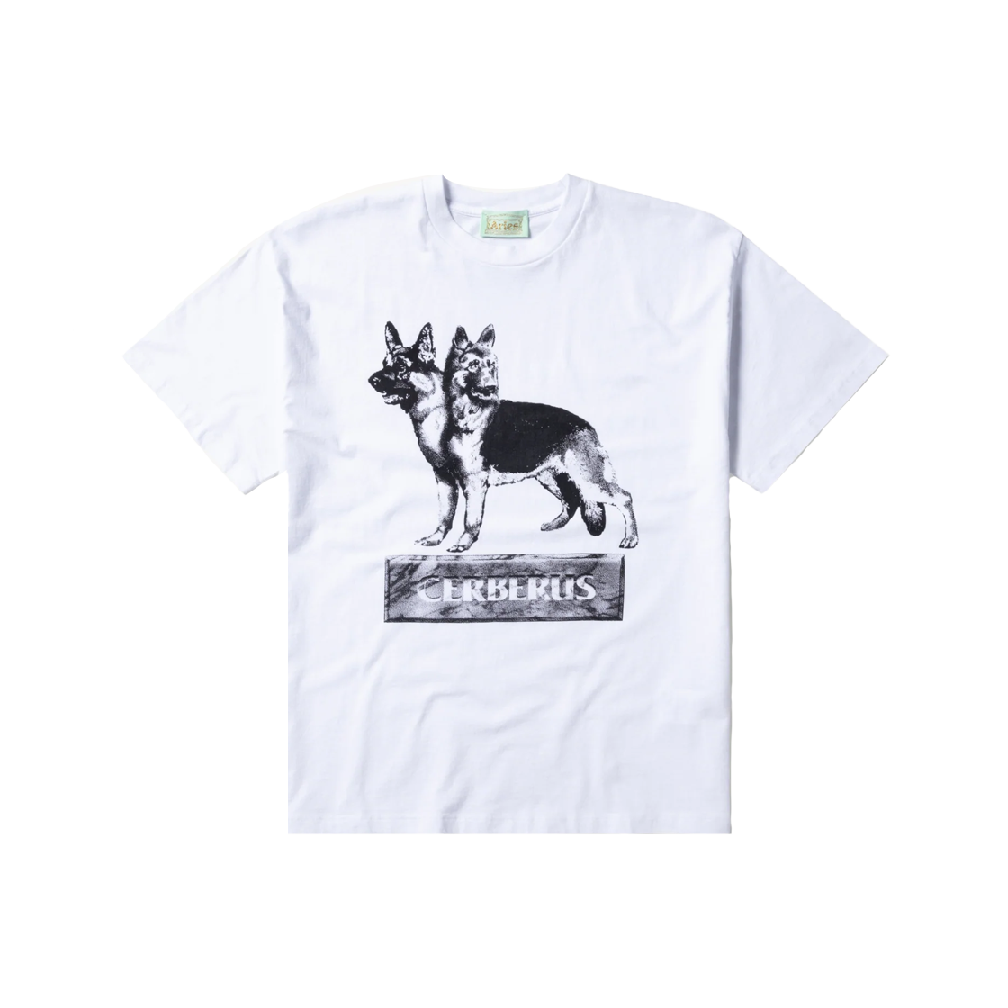 KM4DTSSAS11WT Aries Cerberus SS Tee White - 24FW