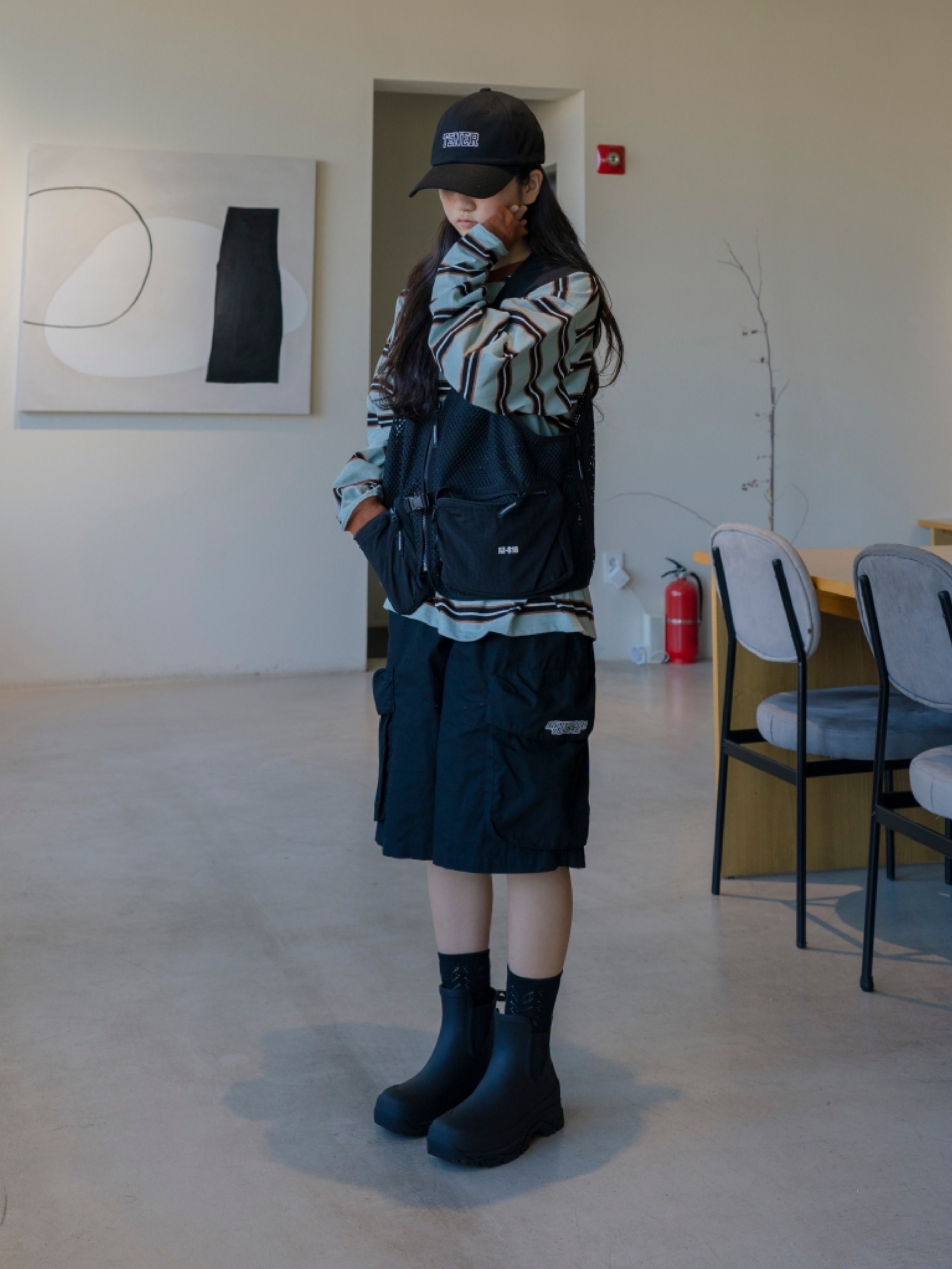 Tretorn Garpa Rubber Boots Black 착용 스타일 - 6