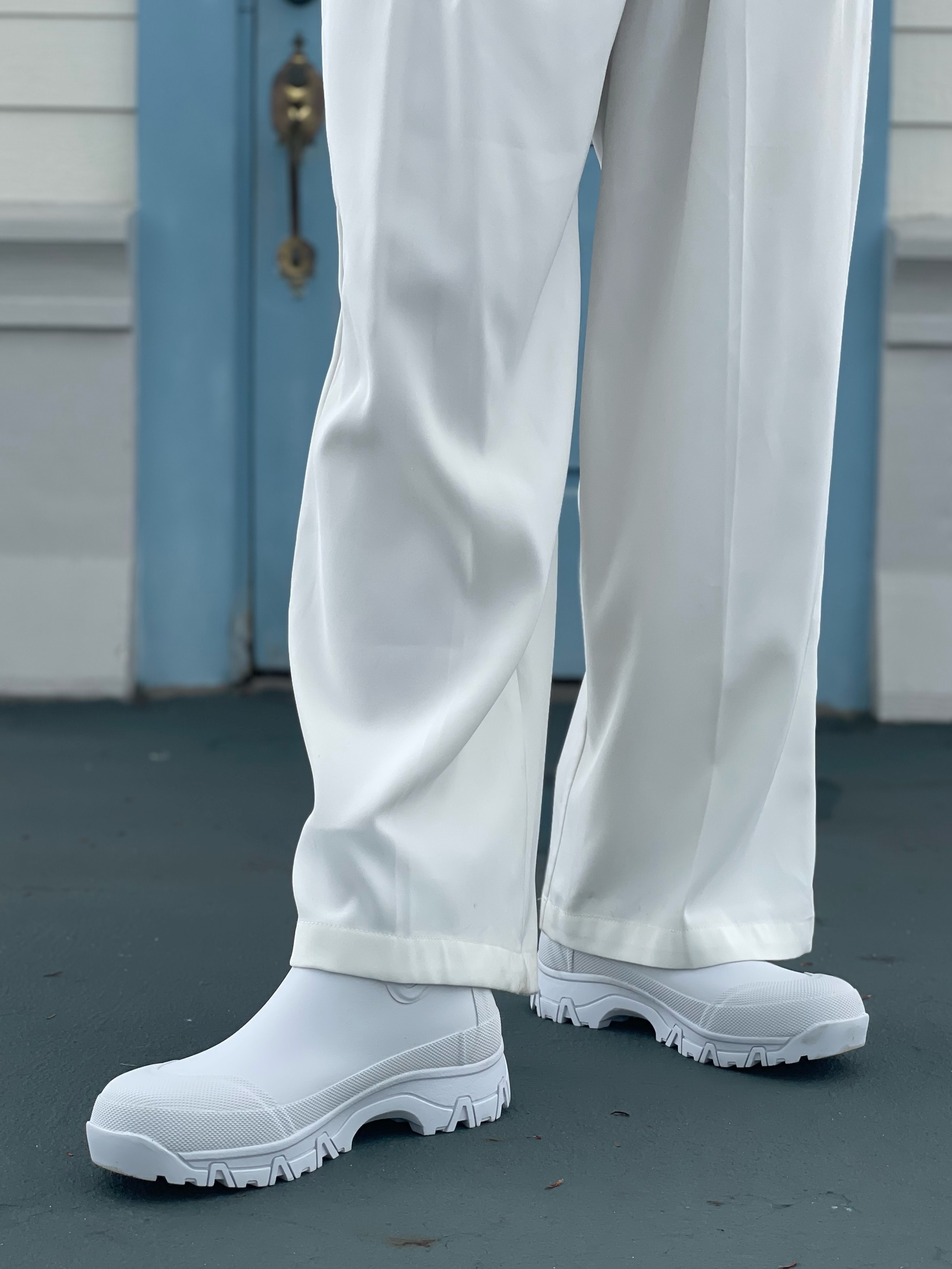 Tretorn Garpa Rubber Boots White 착용 스타일 - 4
