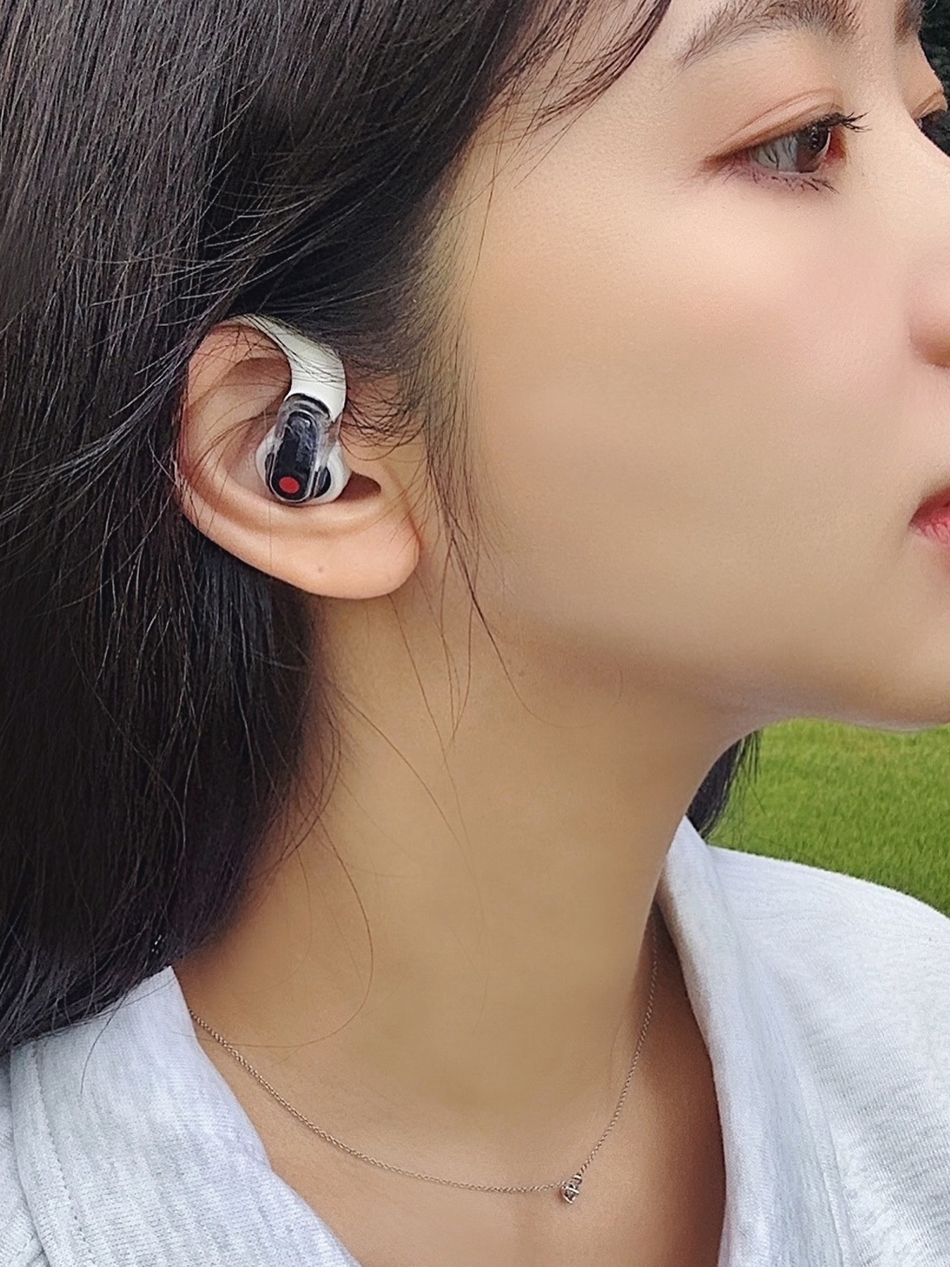 Nothing Ear (Open) White 착용 스타일