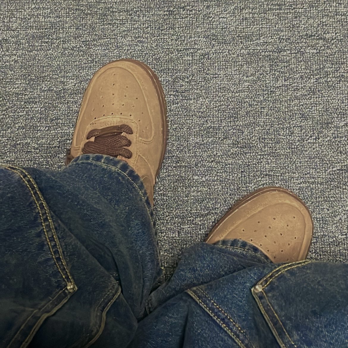 (W) Nike Air Force 1 '07 Cacao Wow 착용 스타일 - 2