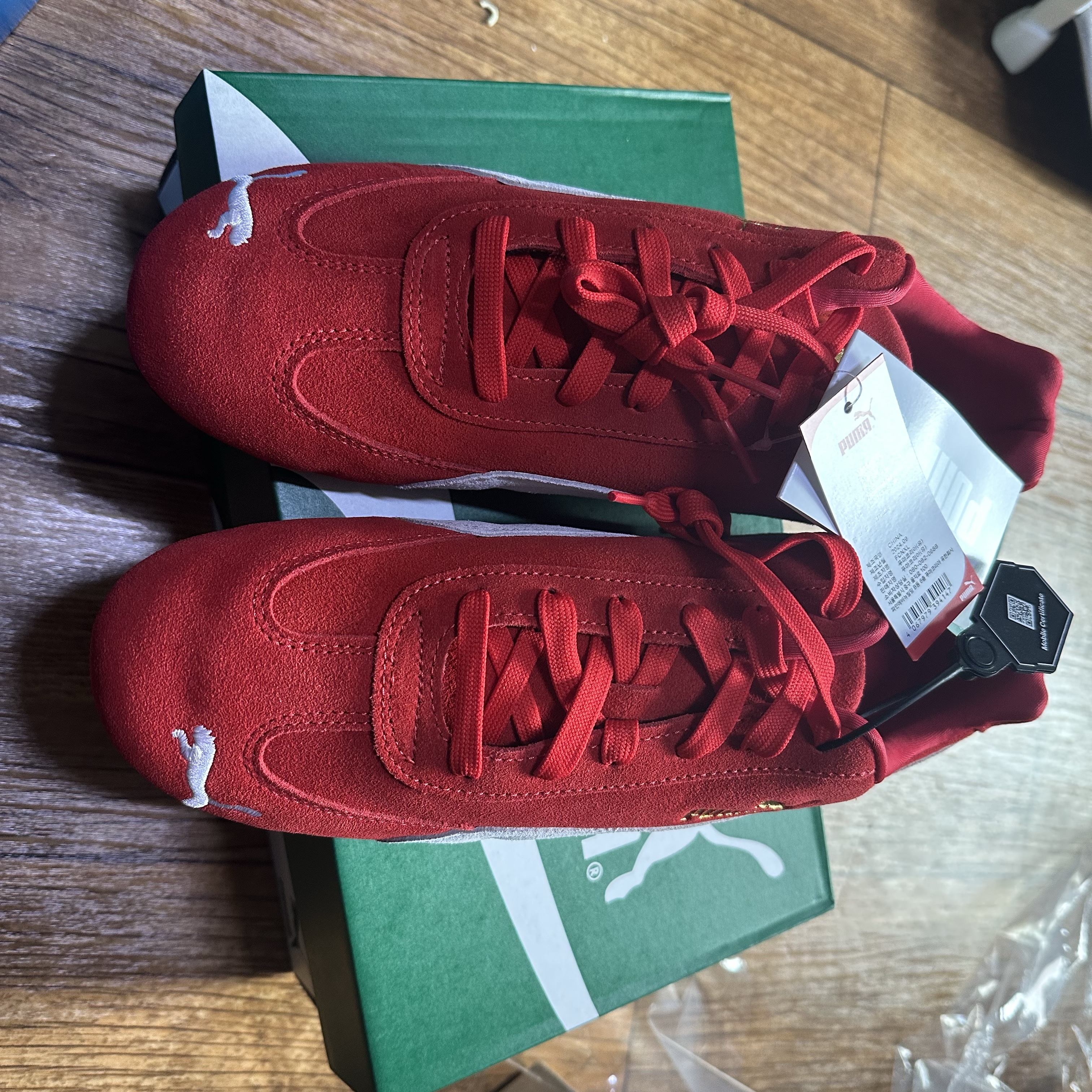 Puma Speedcat OG Red White 착용 스타일
