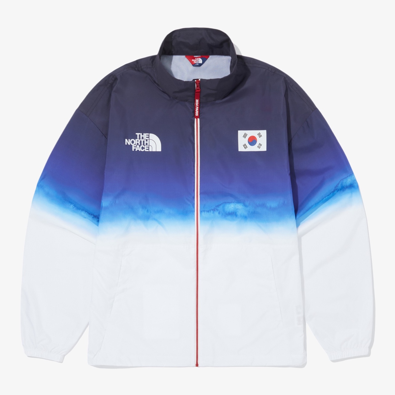 The North Face PO Team Korea Reston Jacket White 착용 스타일