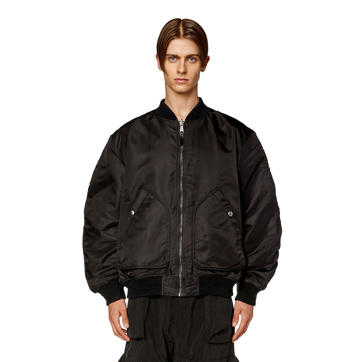 Diesel J-Mattan Jacket Black 착용 스타일 - 4