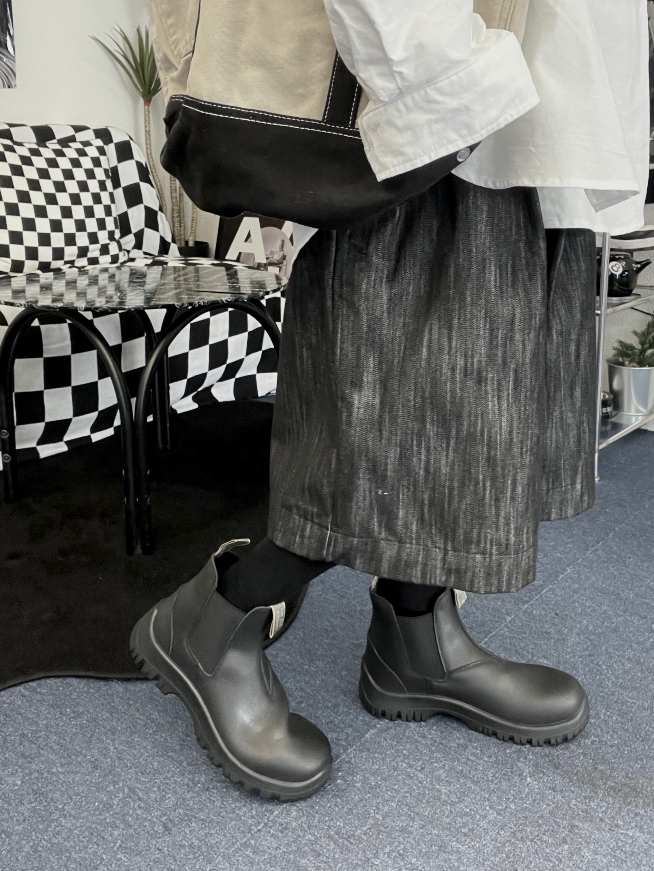 Tretorn Pitea Chelsea Boots Black 착용 스타일 - 1
