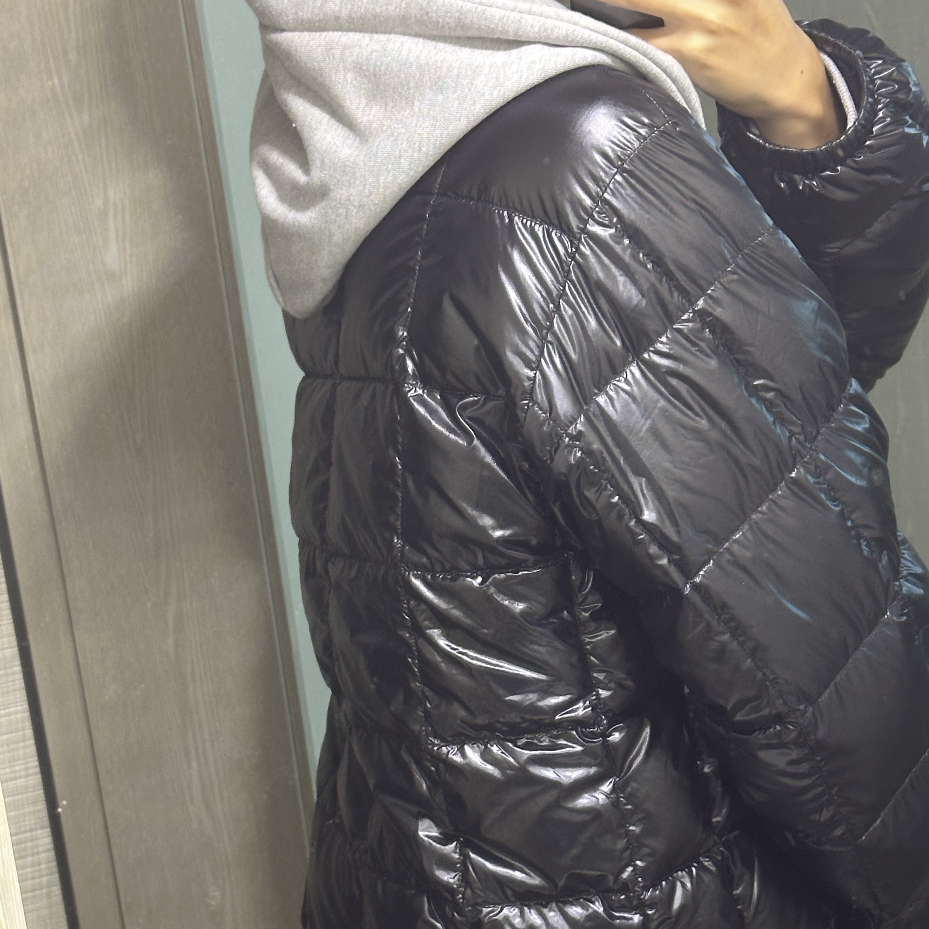 Stussy Midweight Puffer Black 착용 스타일 - 2