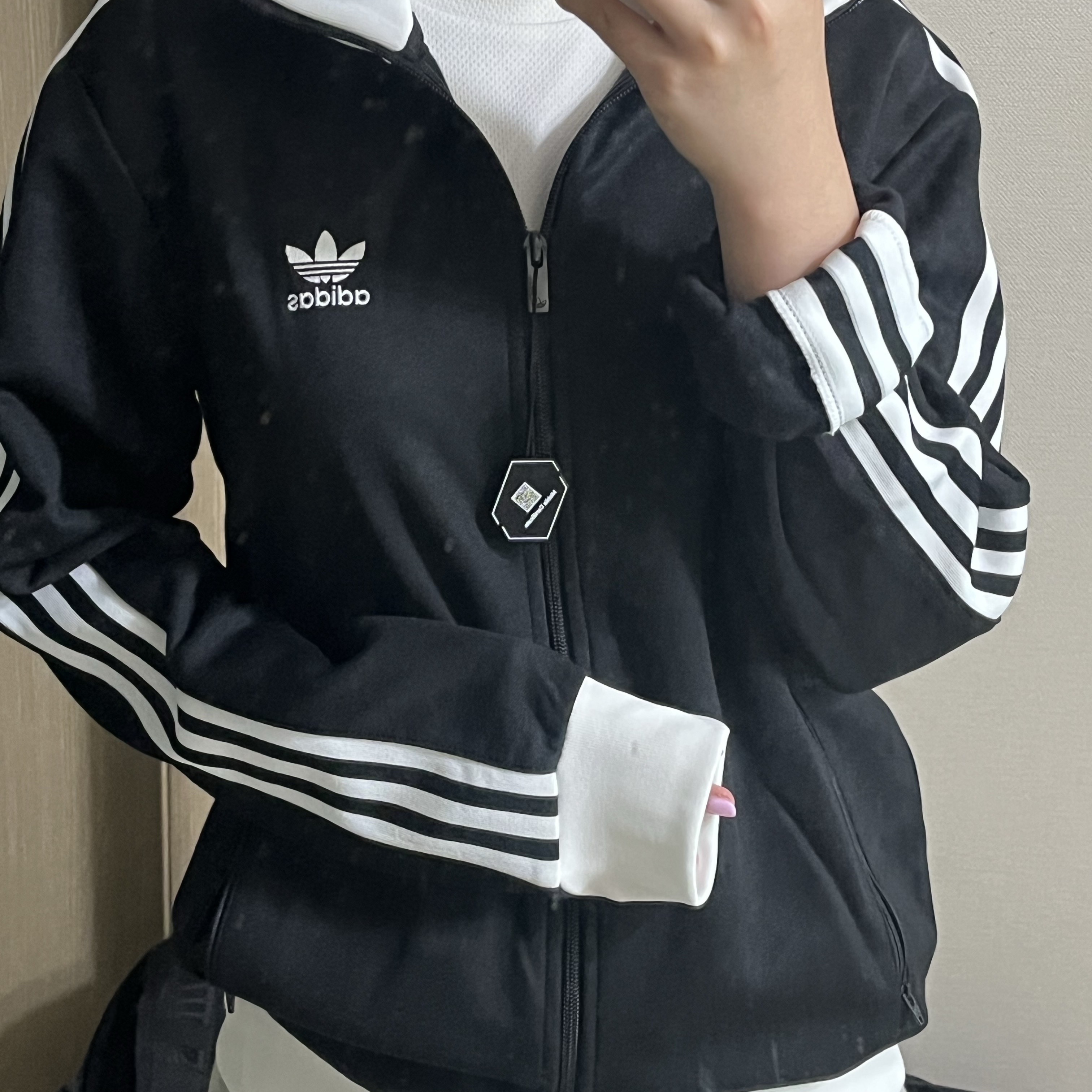 Adidas Adicolor Classics Beckenbauer Track Jacket Black - KR Sizing 착용 스타일 - 1