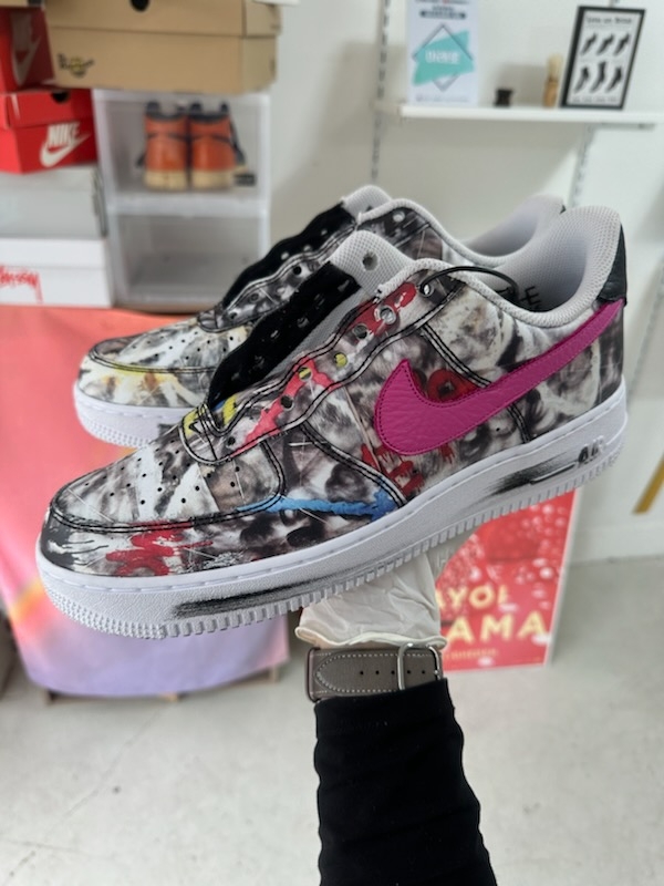 Nike x Peaceminusone Air Force 1 Low Para-Noise 3.0 Black and Multicolor 착용 스타일 - 1