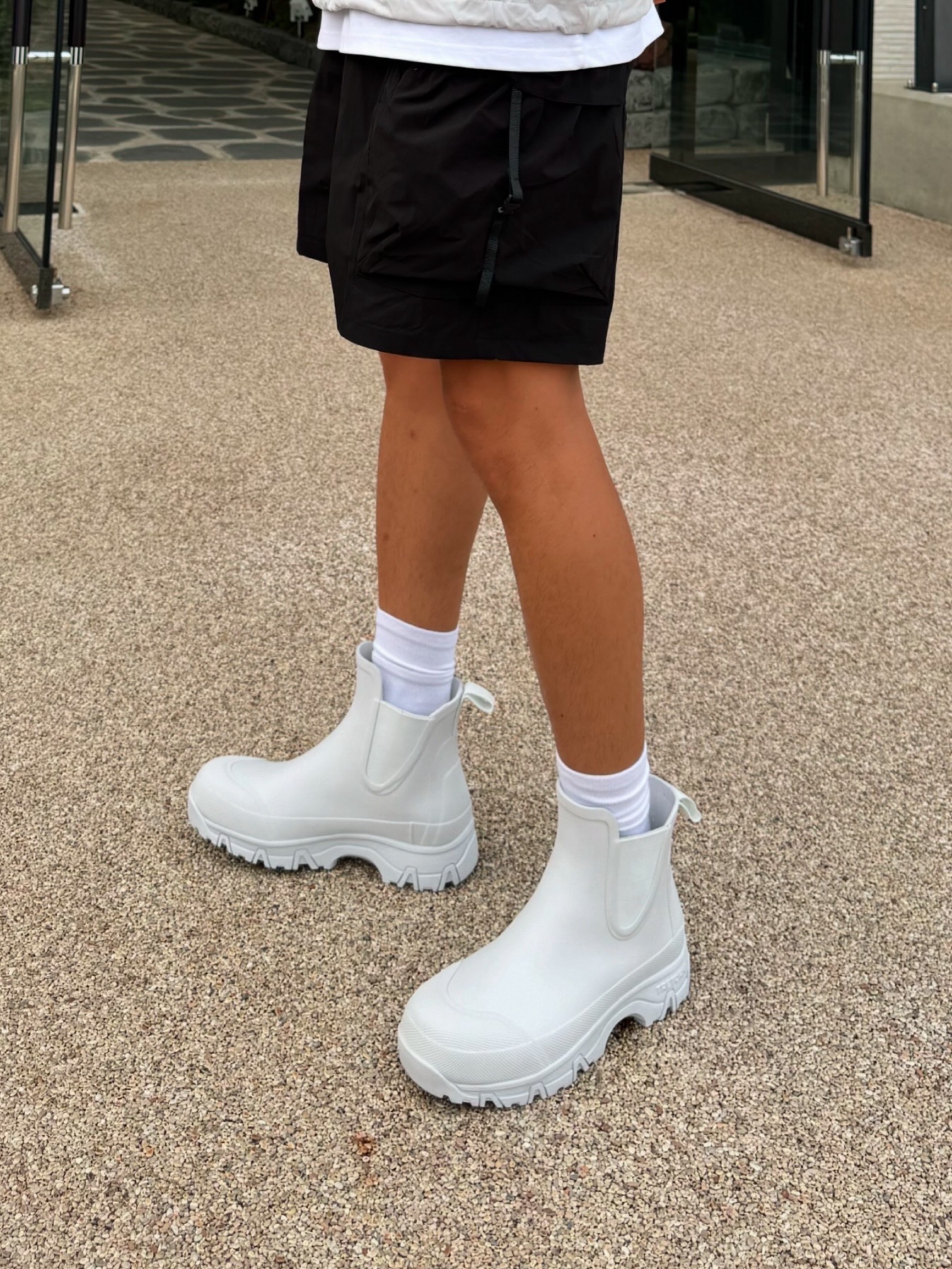 Tretorn Garpa Rubber Boots White 착용 스타일 - 6