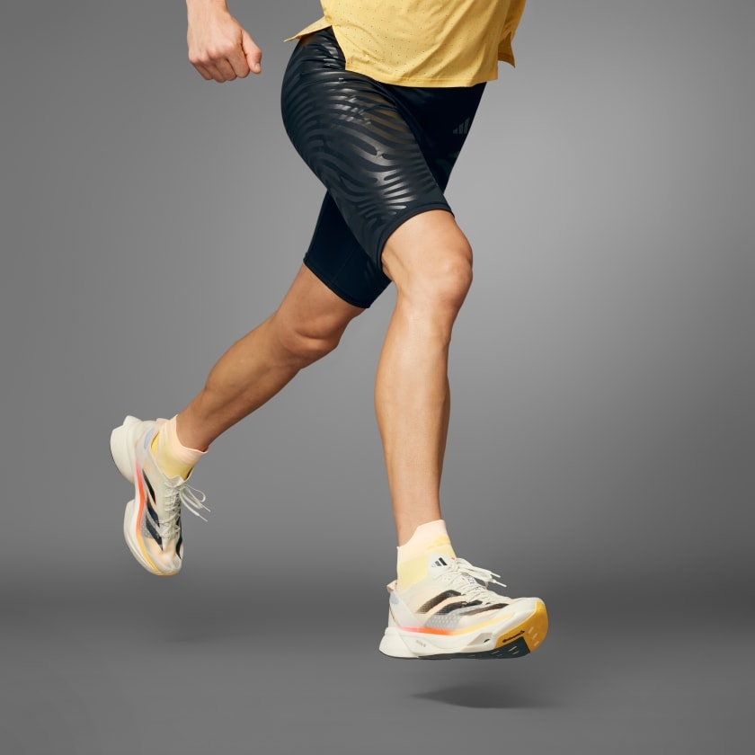 Adidas Adizero Control Running Short Tights Core Black Black - US Sizing 착용 스타일 - 3