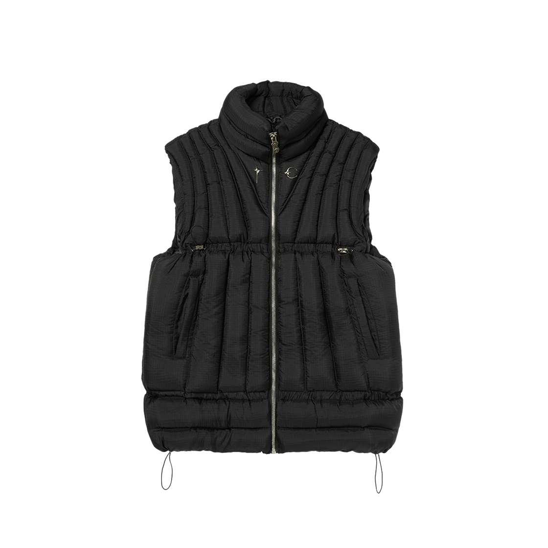 KM4DDWVTC17BK Thug Club War Life Down Vest Black - 24FW