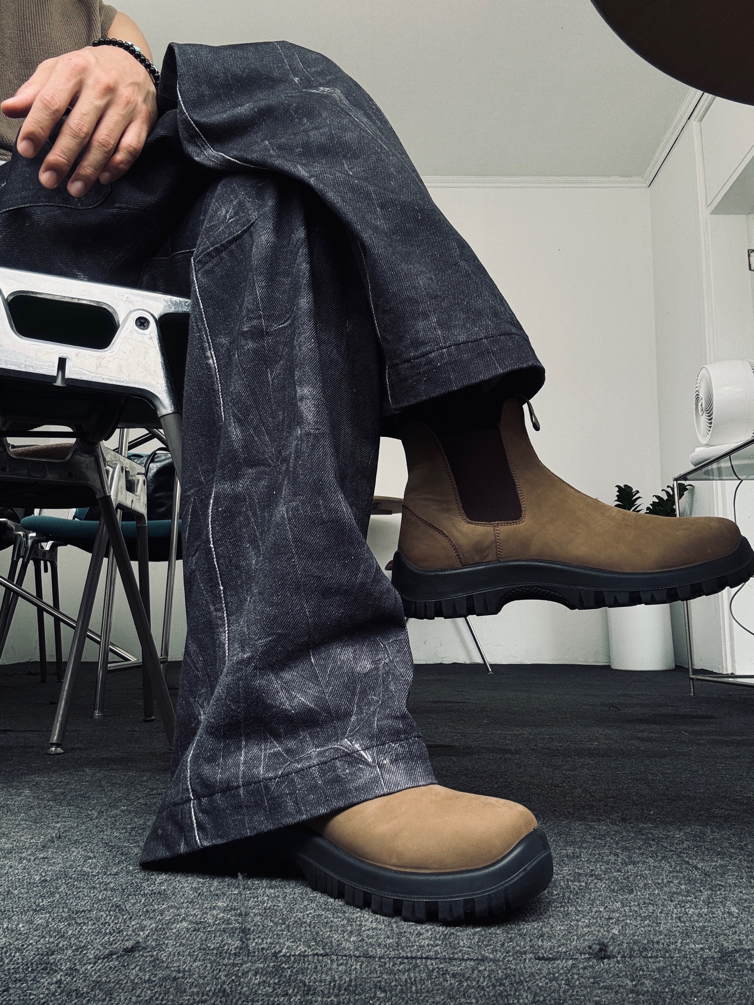 Tretorn Pitea Chelsea Boots Brown 착용 스타일 - 3