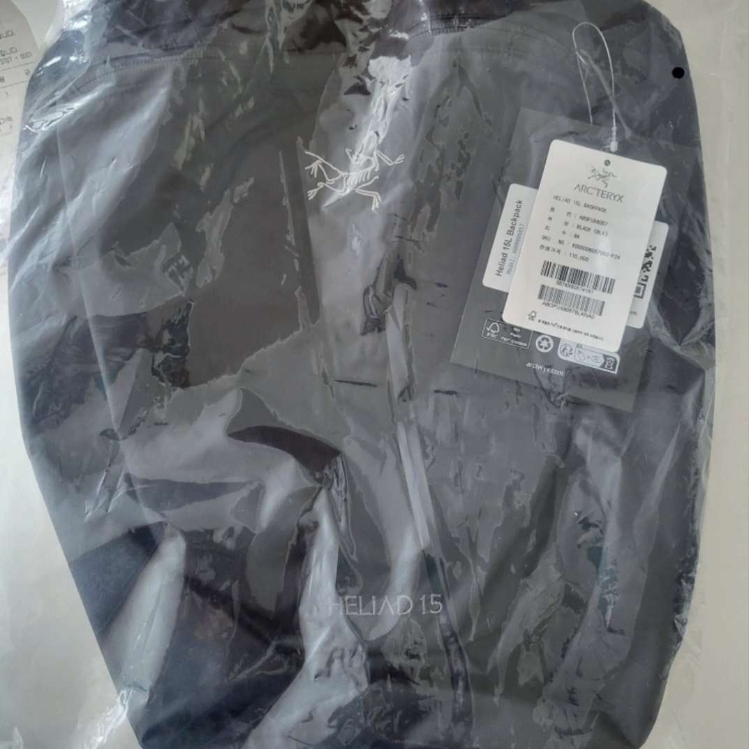 Arc'teryx Heliad 15 Backpack Black 착용 스타일 - 1