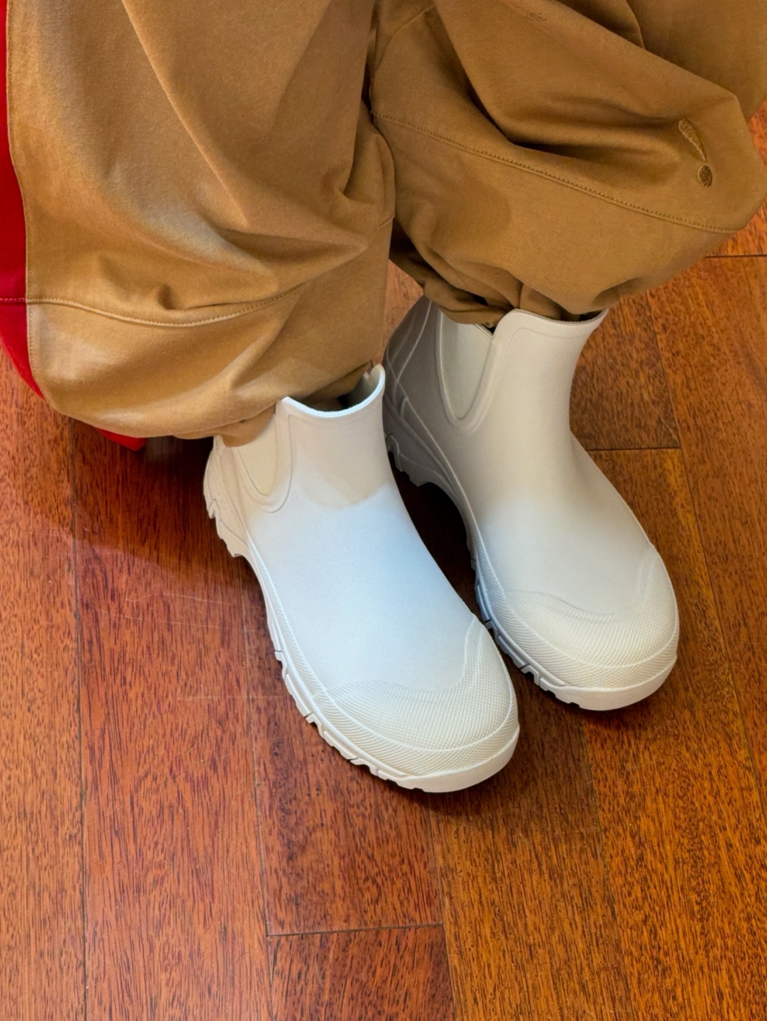 Tretorn Garpa Rubber Boots White 착용 스타일 - 1