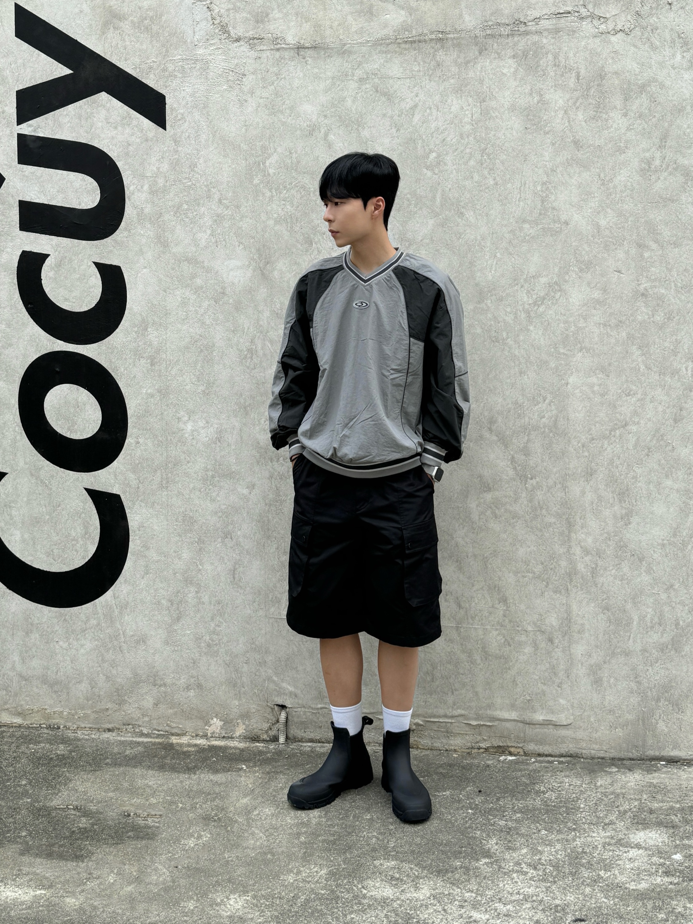 Tretorn Garpa Rubber Boots Black 착용 스타일 - 1
