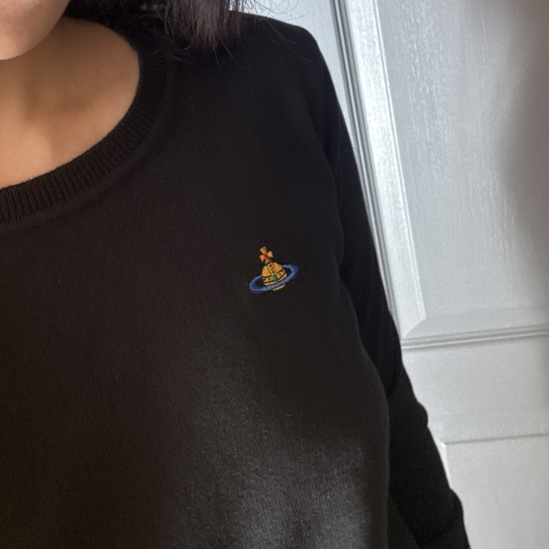 (W) Vivienne Westwood Bea Jumper Black 착용 스타일