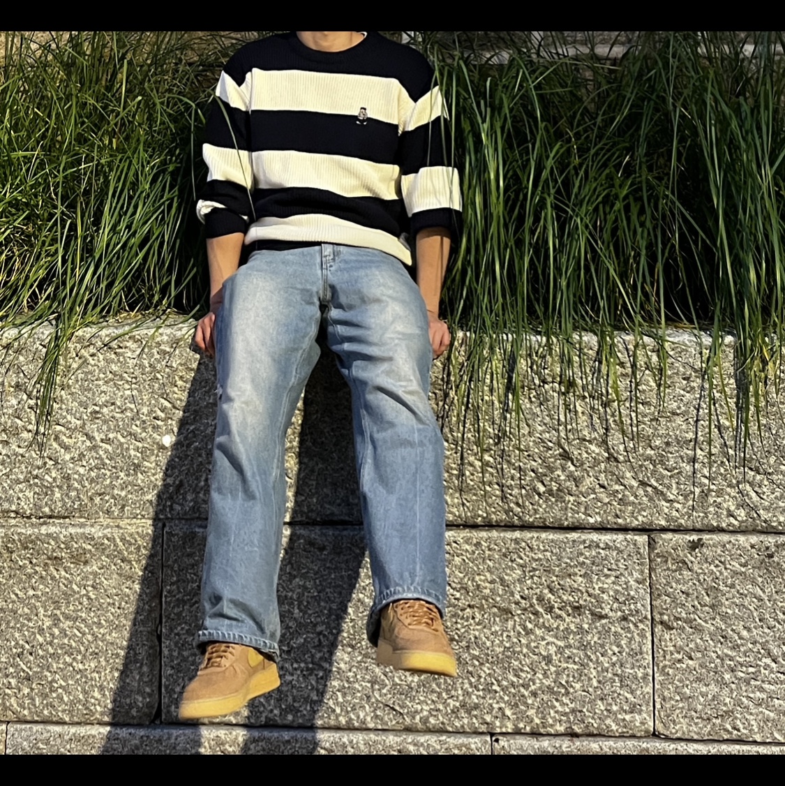 Nike Air Force 1 '07 WB Flax 착용 스타일