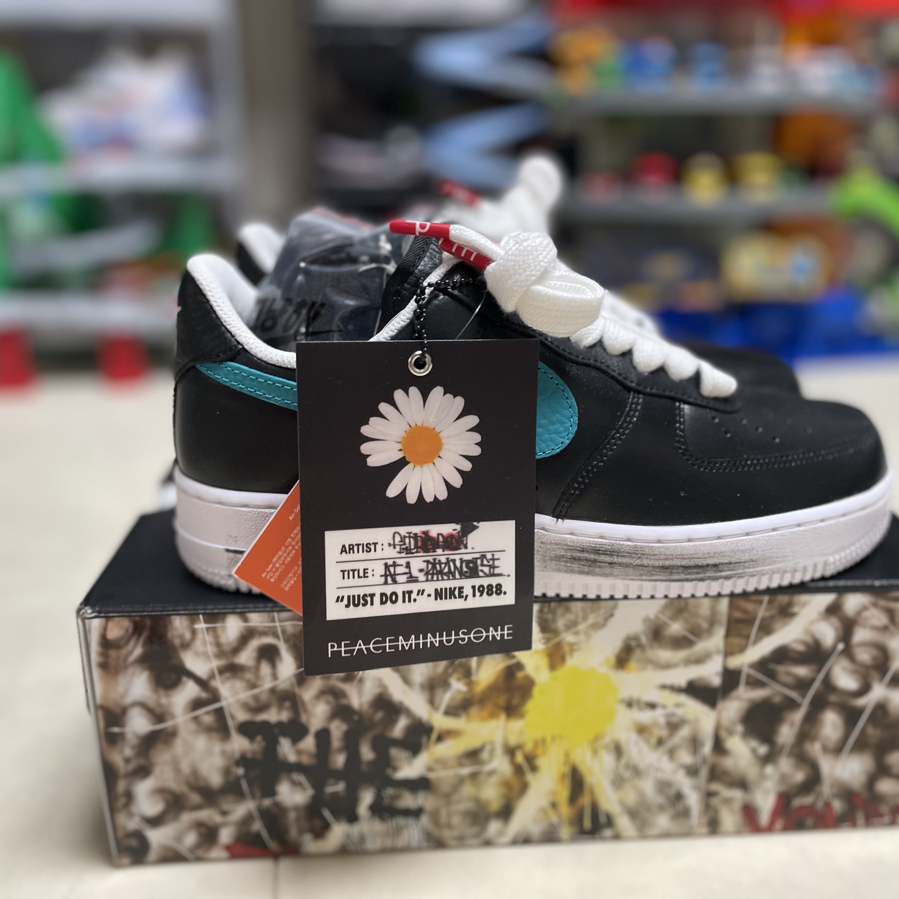 Nike x Peaceminusone Air Force 1 Low Para-Noise 3.0 Black and Multicolor 착용 스타일 - 4