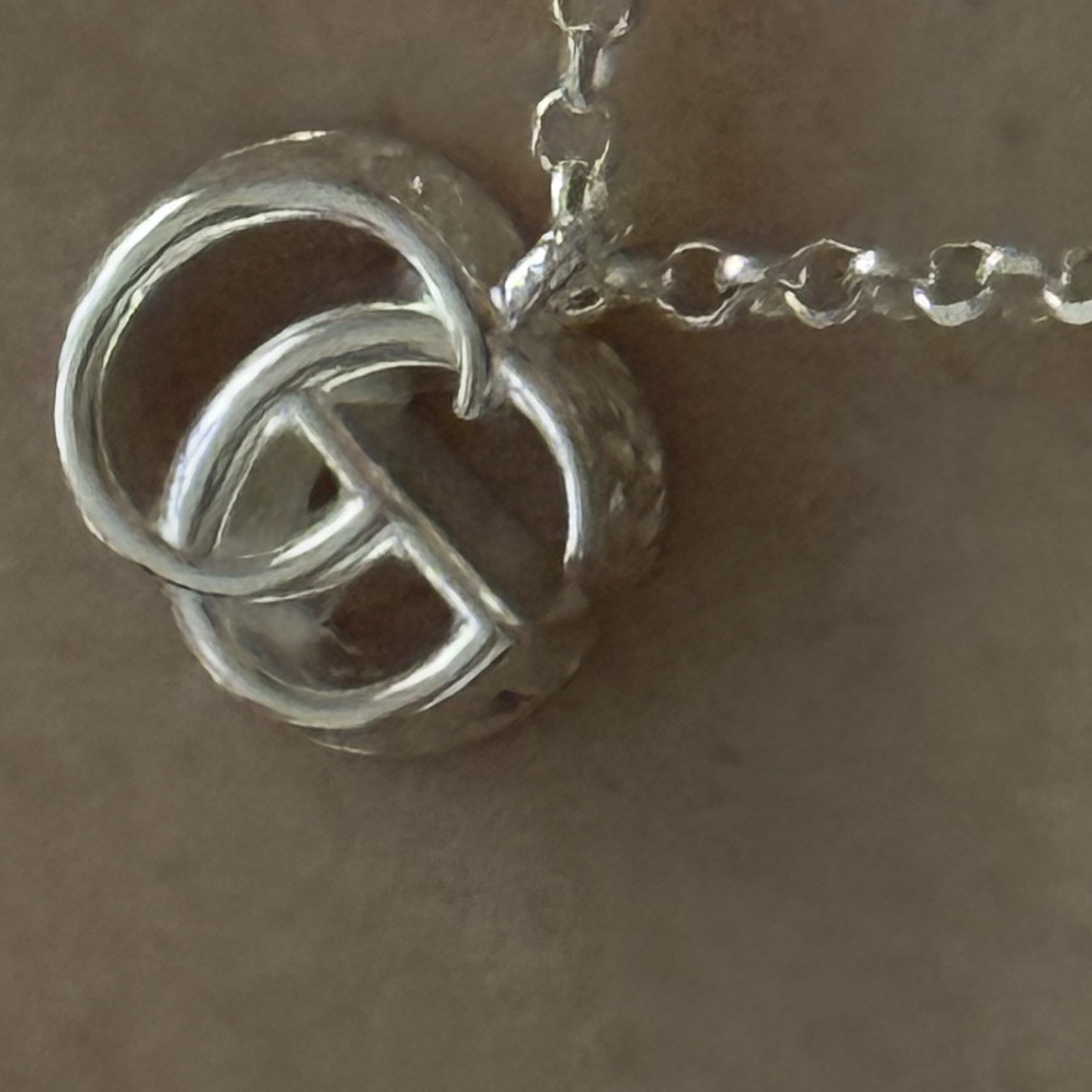 (W) Gucci GG Marmont Necklace 925 Sterling Silver 착용 스타일