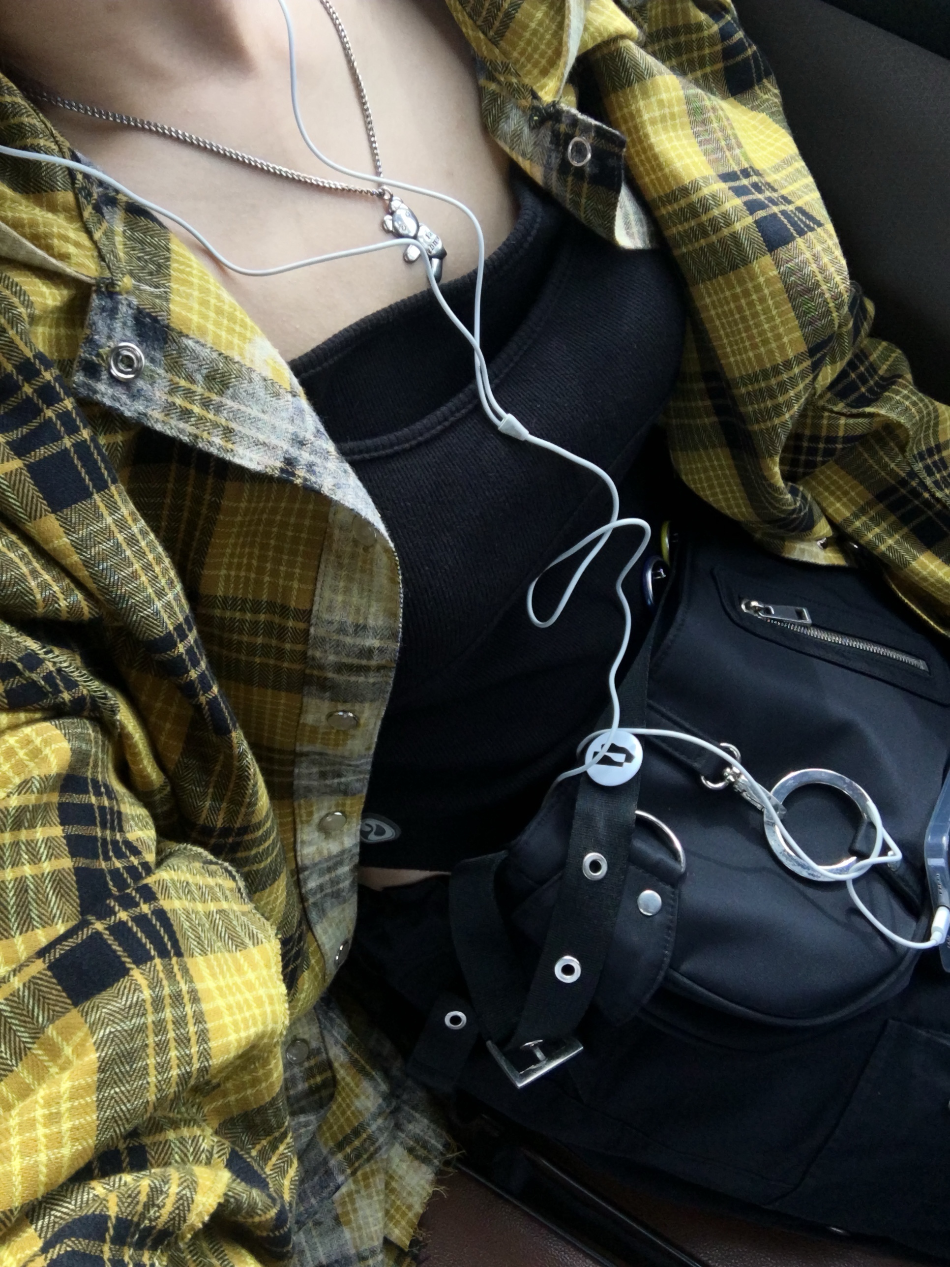 Heaven by Marc Jacobs Friendship Necklace Set Silver Ox (Set of 2), Vacant Archive Maha Check Hoodie Shirt Yellow 착용 스타일