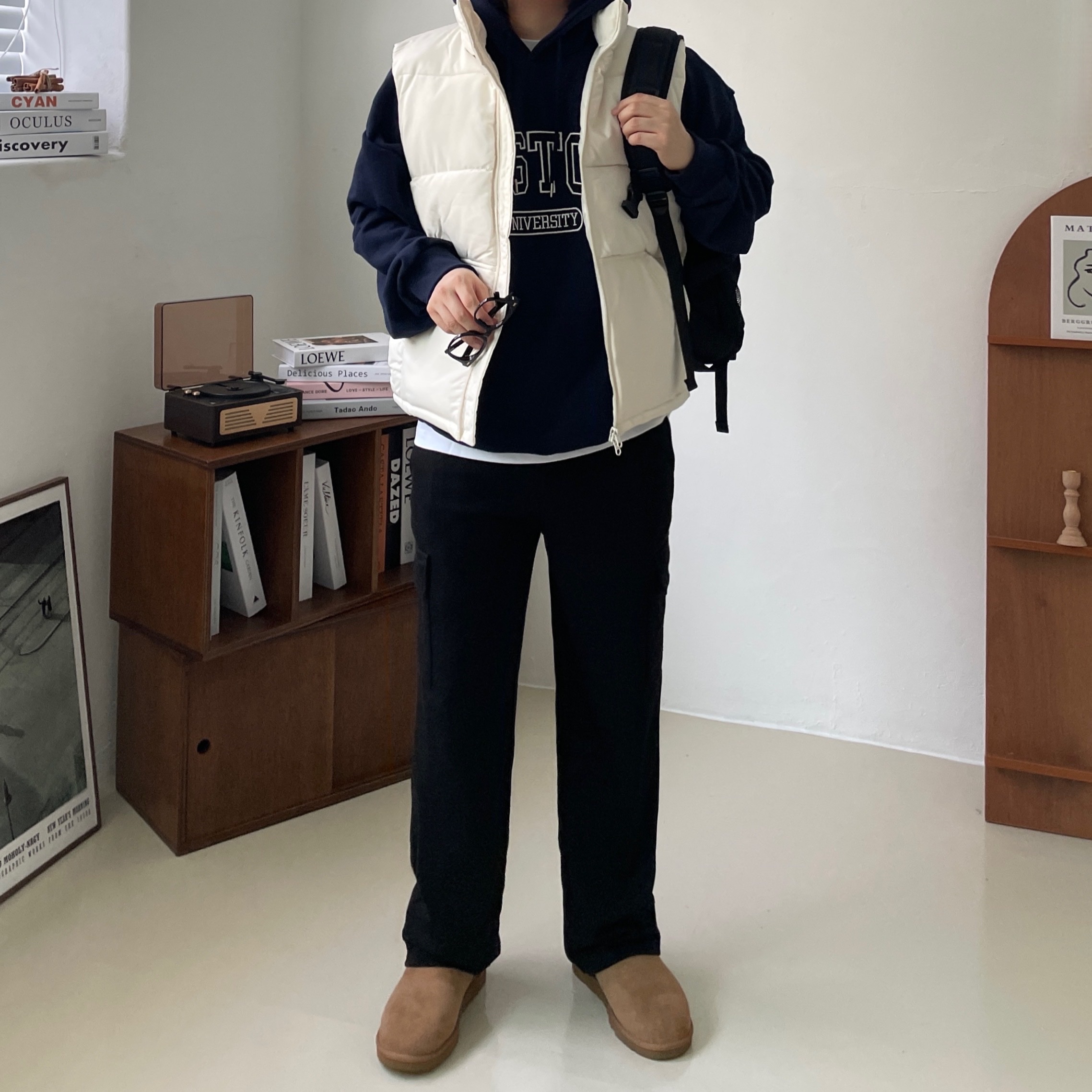 UGG Classic Mini Boots Chestnut 착용 스타일 - 1