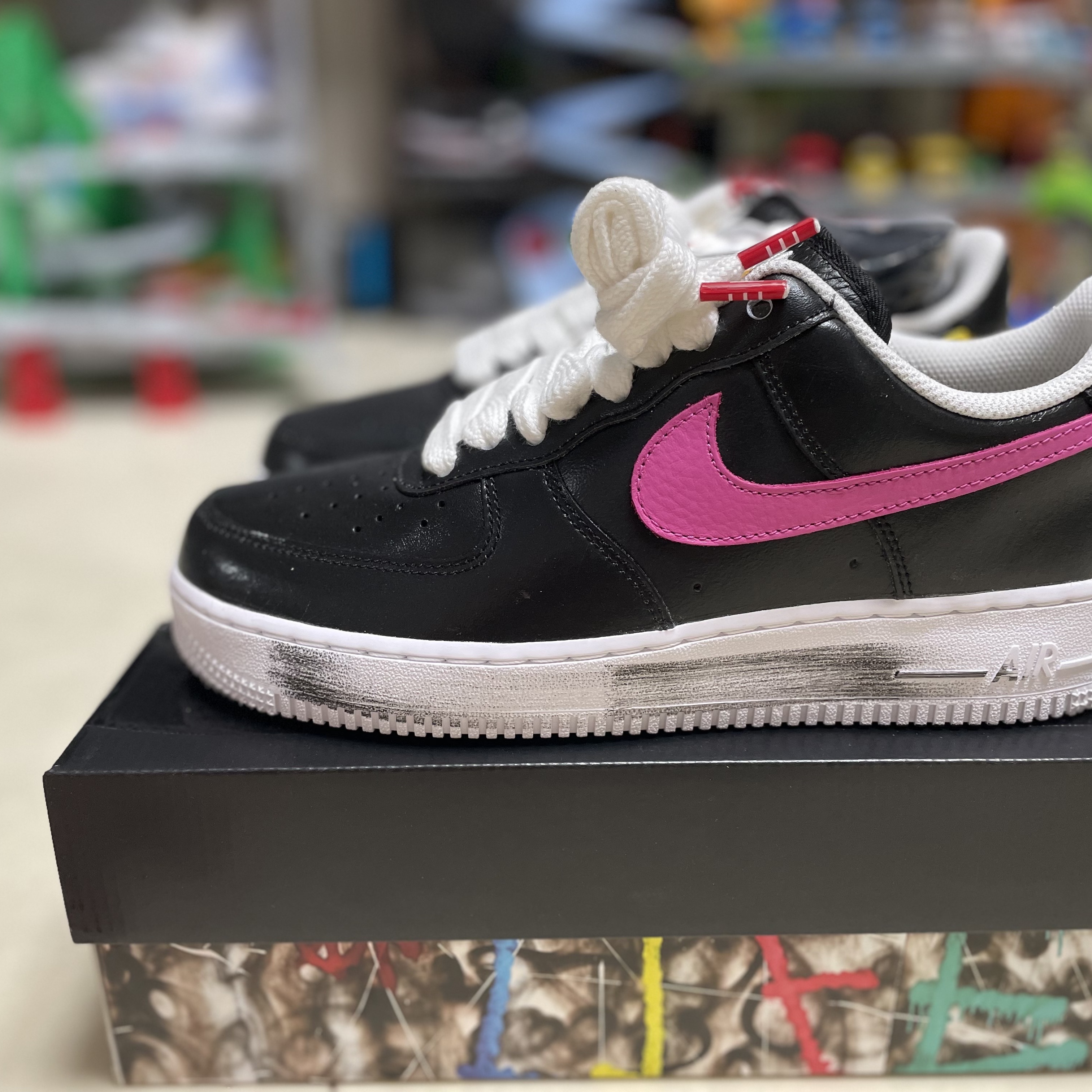 Nike x Peaceminusone Air Force 1 Low Para-Noise 3.0 Black and Multicolor 착용 스타일 - 5