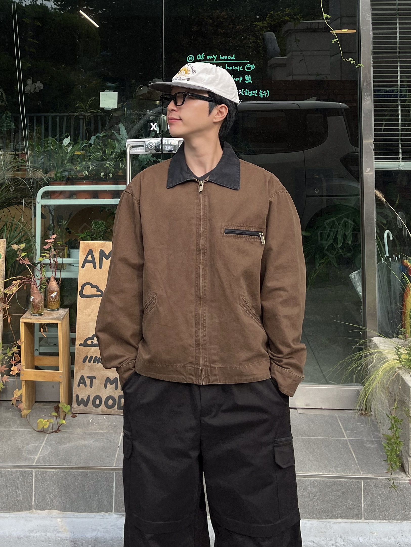 (W) Nike Air Force 1 '07 Cacao Wow 착용 스타일 - 2