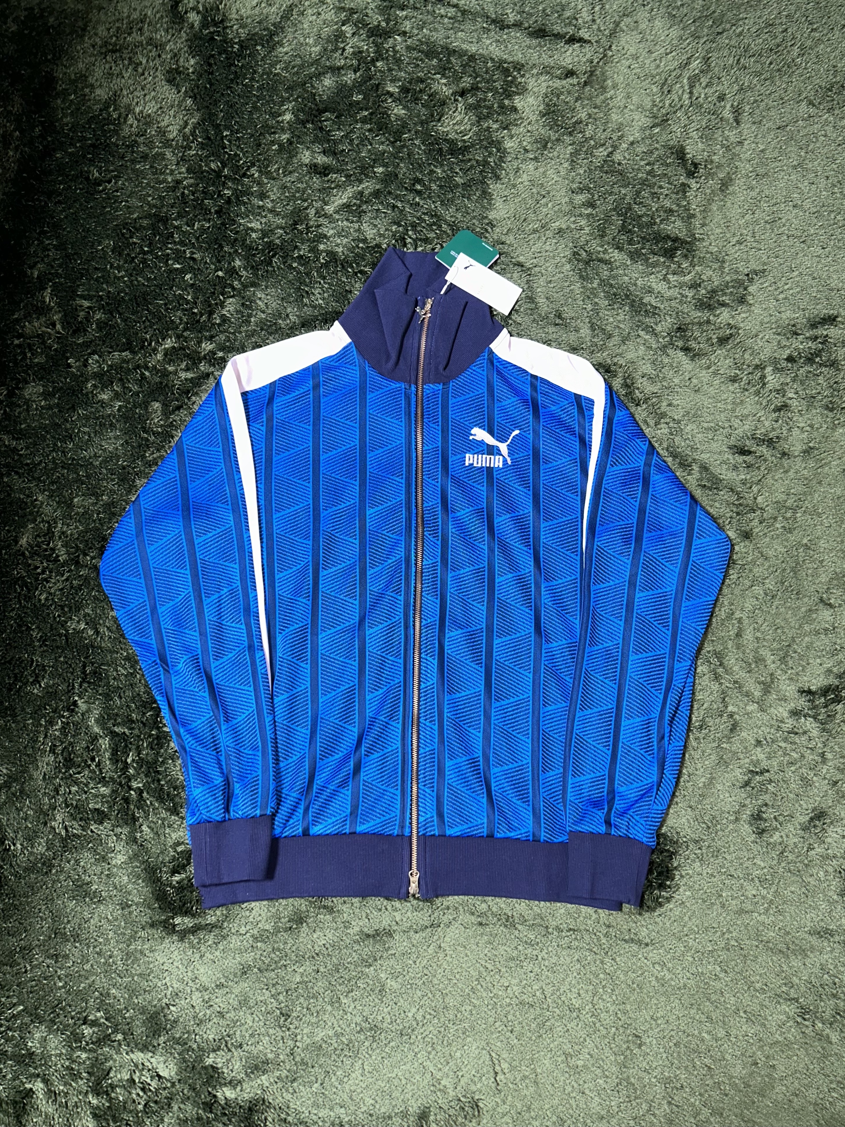 Puma The Neverworn II T7 Jacket Racing Blue 착용 스타일 - 1