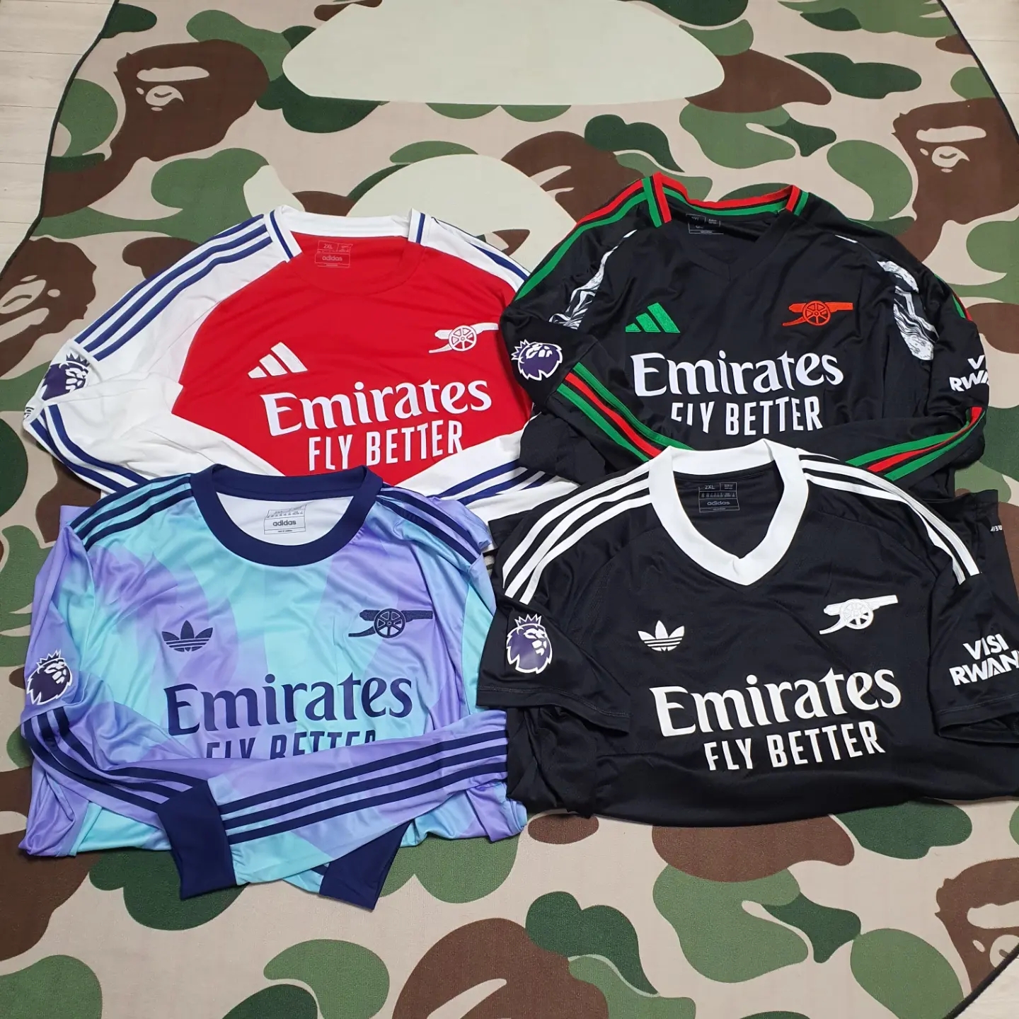 Adidas Arsenal 2024/25 Home Jersey Better Scarlet White - KR Sizing (Non Marking Ver.) 착용 스타일