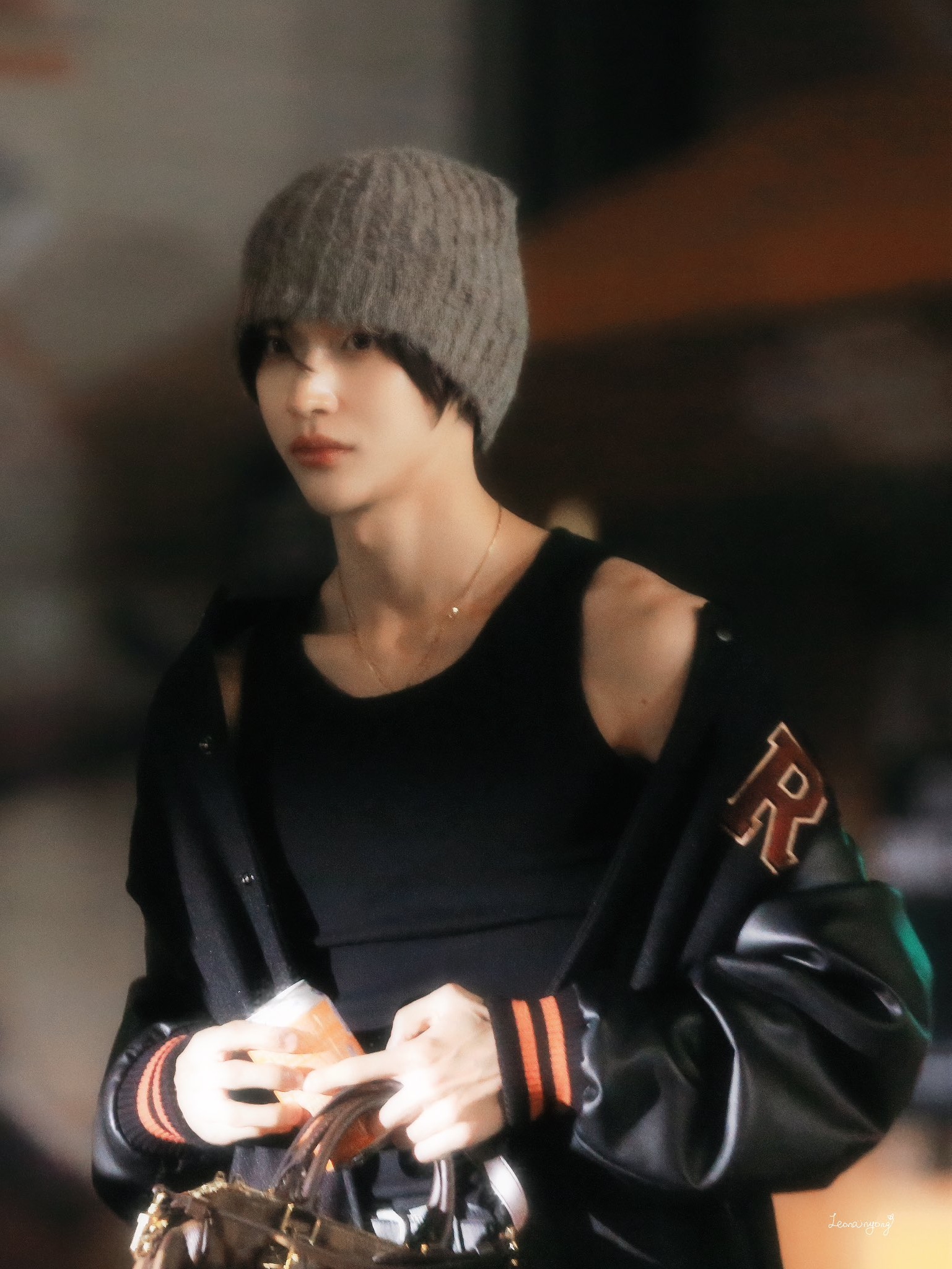 Our Legacy Royal Critter Estate Llama Knit Hat Grey 착용 스타일