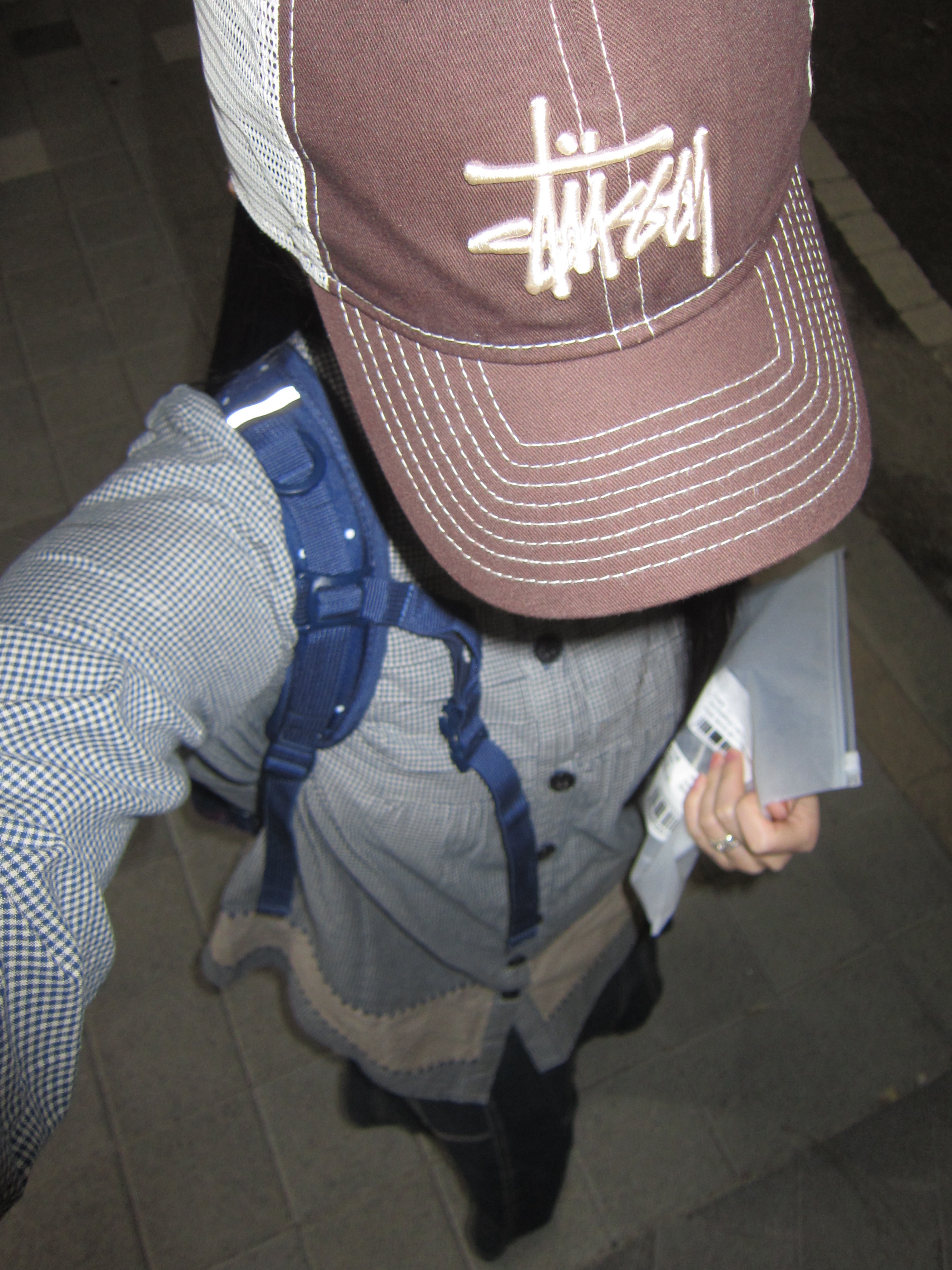 Stussy New Era 9twenty Basic Trucker Brown 착용 스타일 - 3