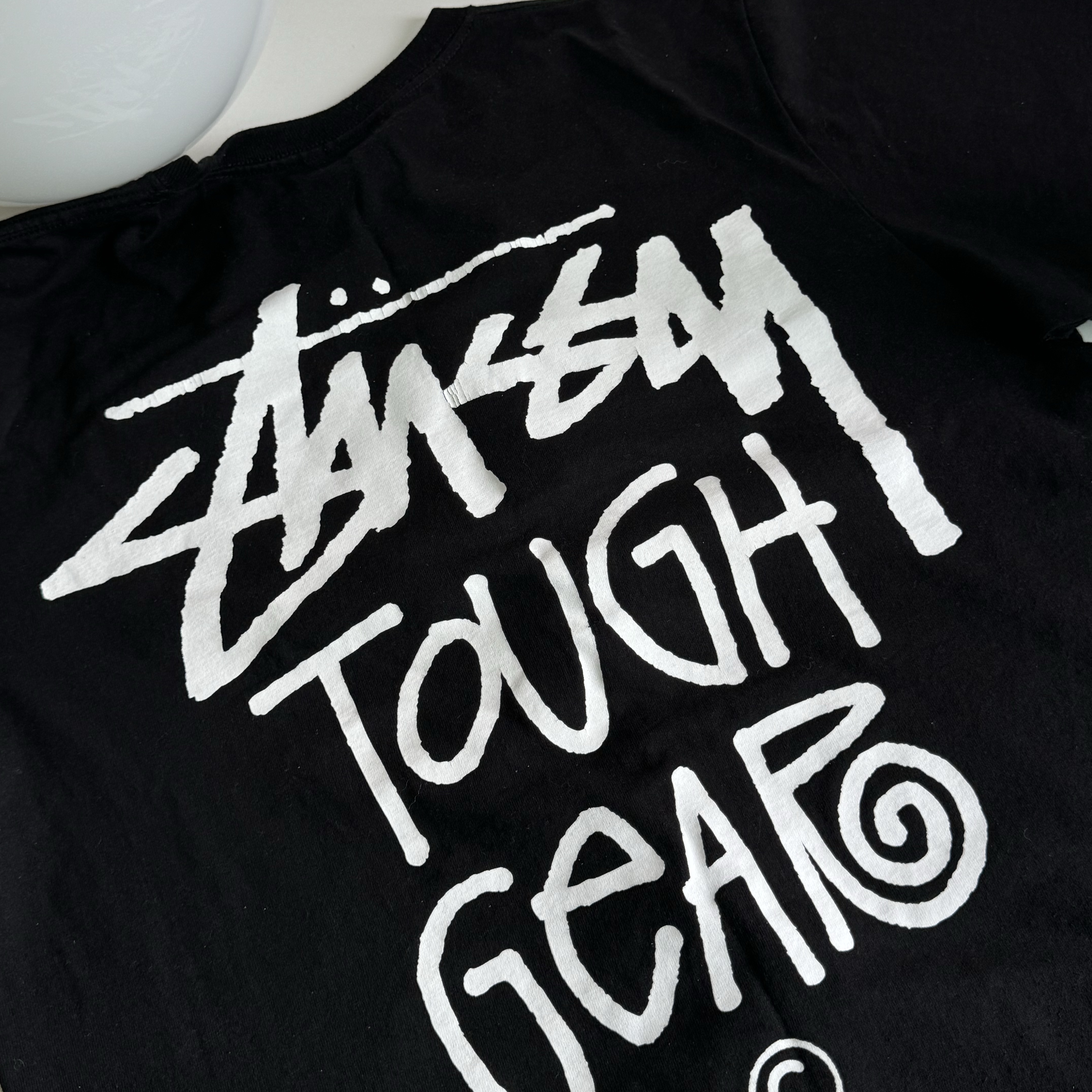 Stussy Tough Gear T-Shirt Black 착용 스타일