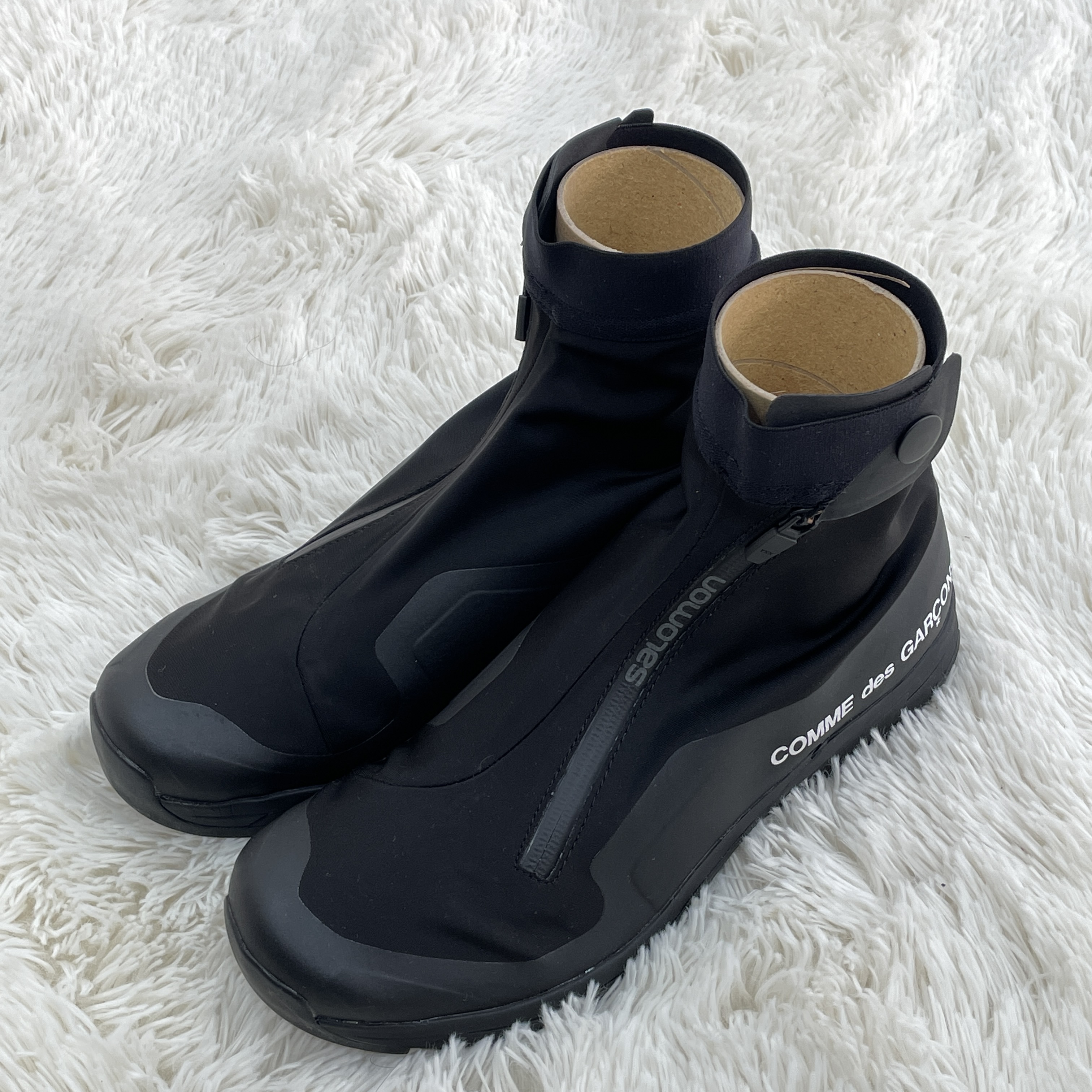 Salomon x Comme des Garcons XA-Alpine 2 Black 착용 스타일 - 2