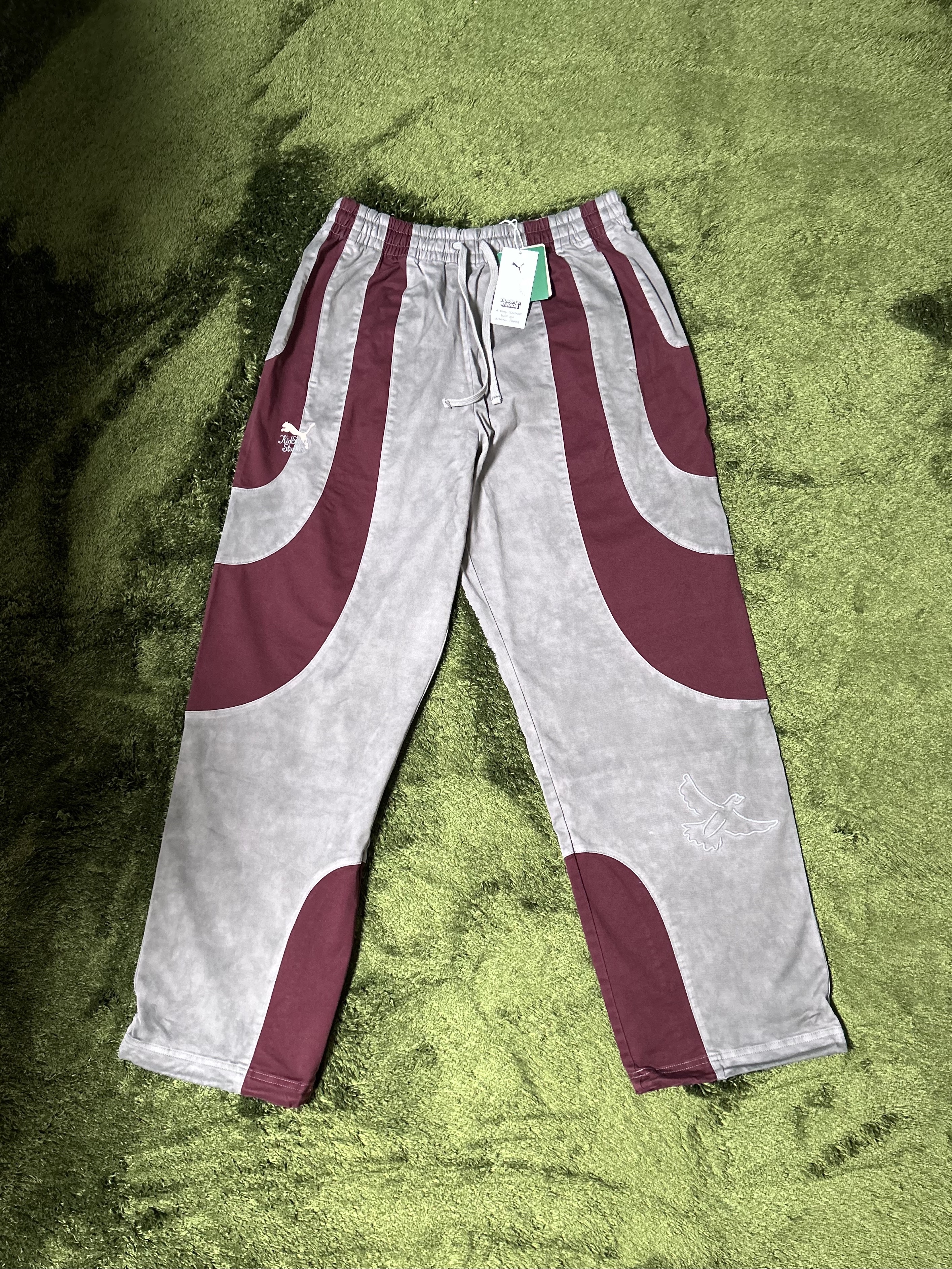 Puma x KidSuper Track Pants Aubergine 착용 스타일 - 1