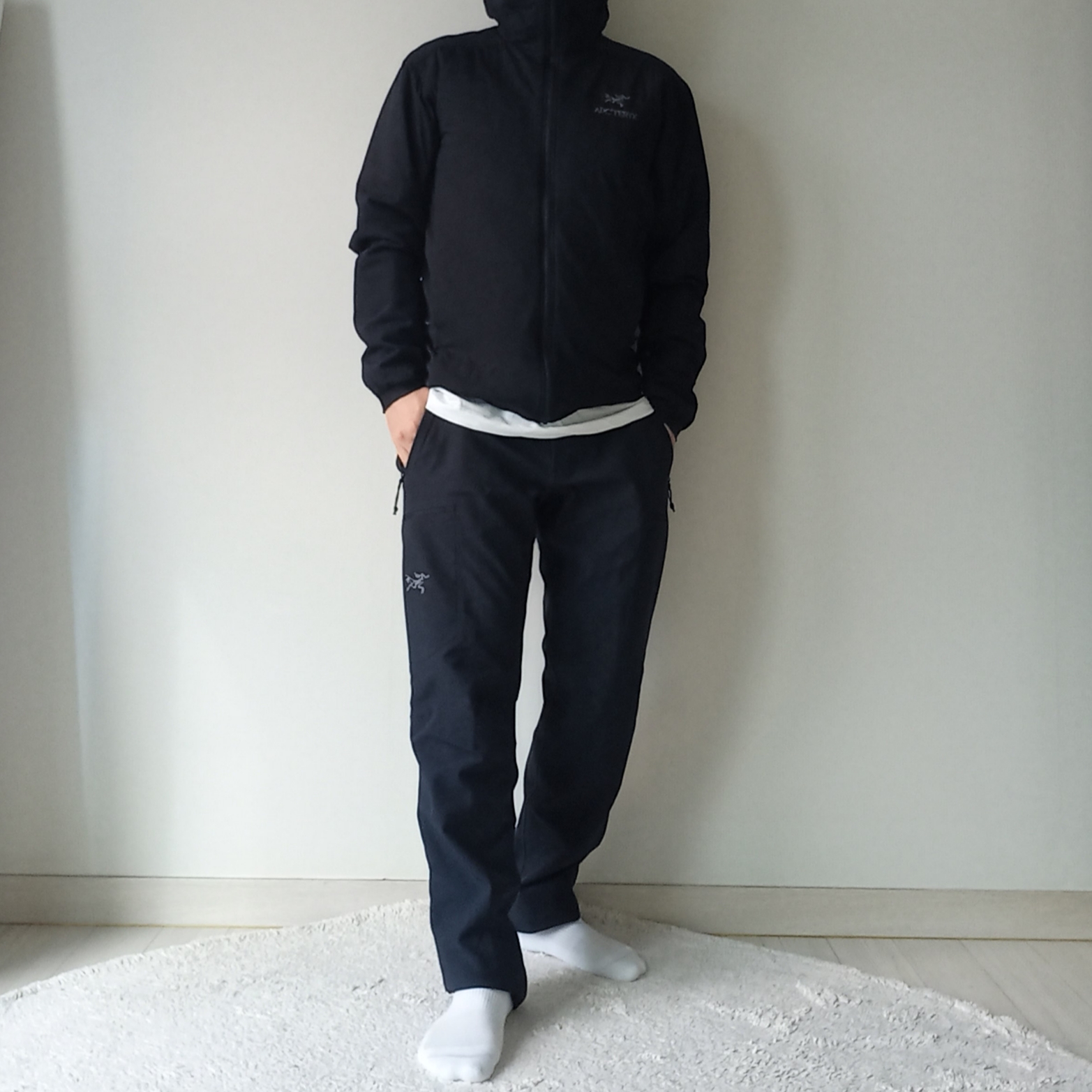 Arc'teryx Gamma MX Pants Black, Arc'teryx Atom Hoody Black ์ฐฉ์ฉ ์คํ์ผ - 6