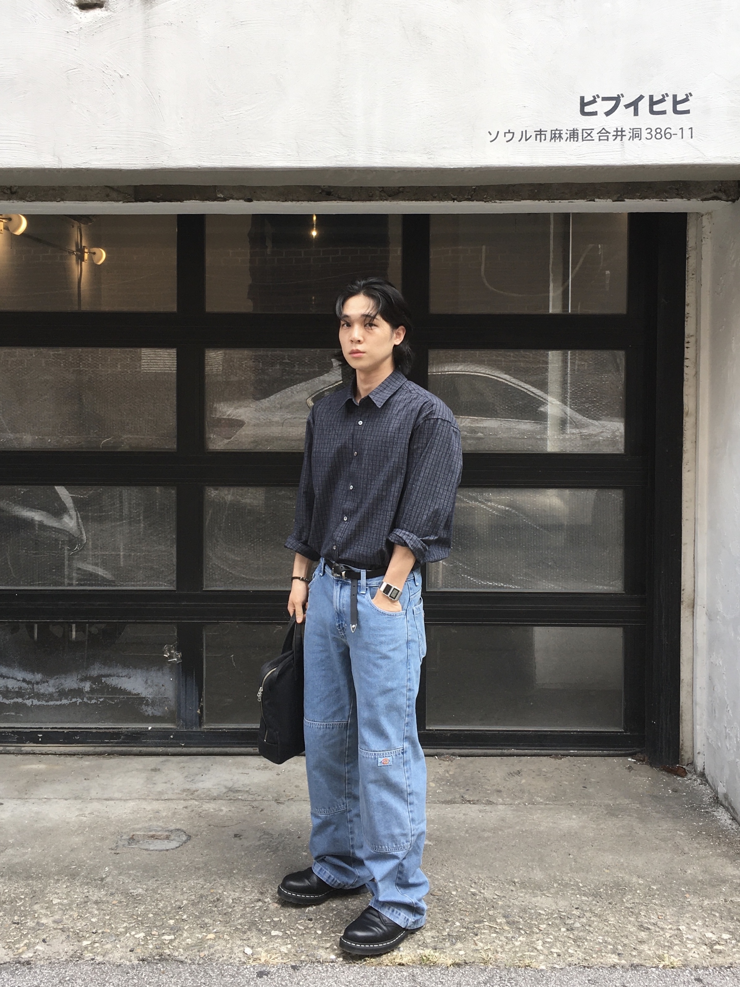 Dr. Martens 1461 Smooth Black, Casio DBC-611-1DF 착용 스타일