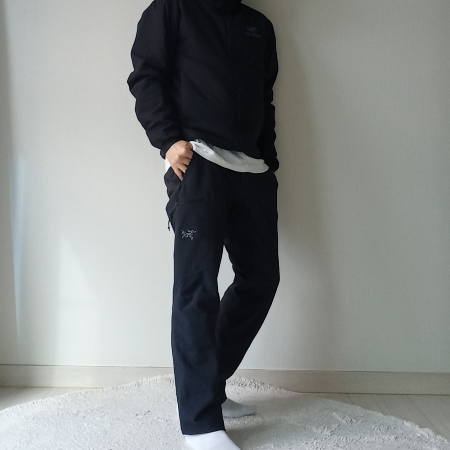 Arc'teryx Gamma MX Pants Black, Arc'teryx Atom Hoody Black ์ฐฉ์ฉ ์คํ์ผ - 8