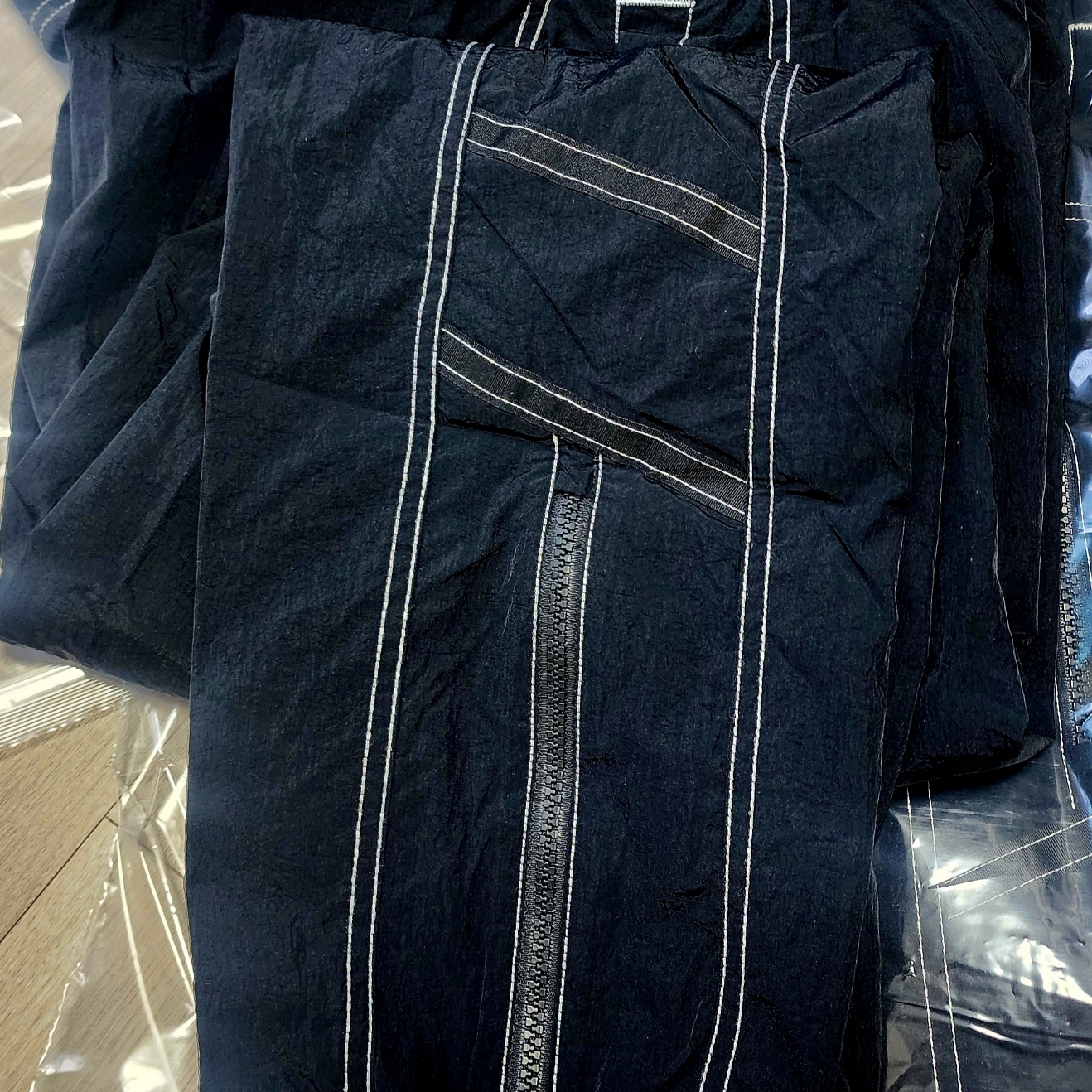 Nike NSW Windrunner Lined Woven SW5 Pants Black - Asia 착용 스타일 - 3